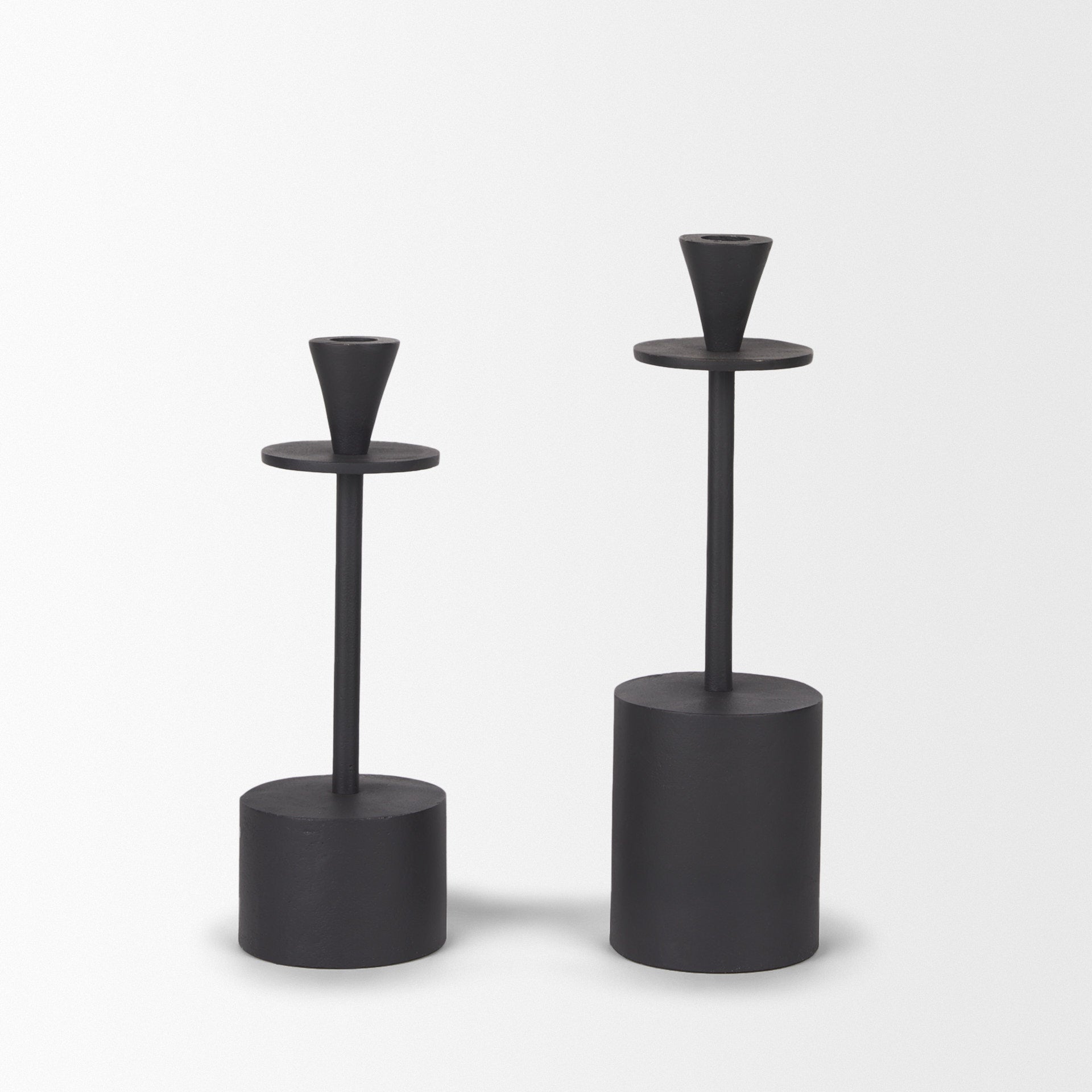 Petra Metal Candle Holders, Set of 2