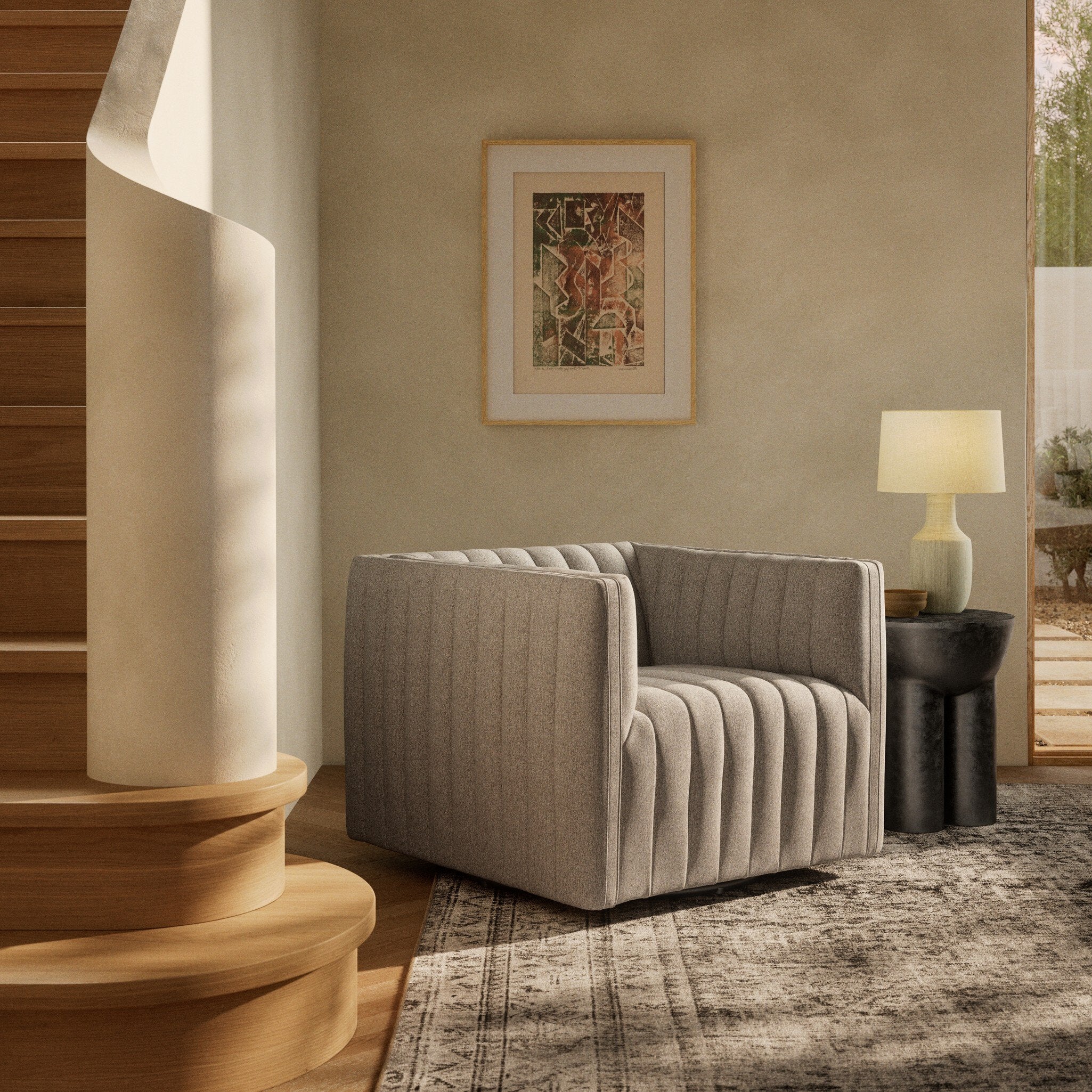 Augustine Swivel Chair-Chairs-StyleMeGHD