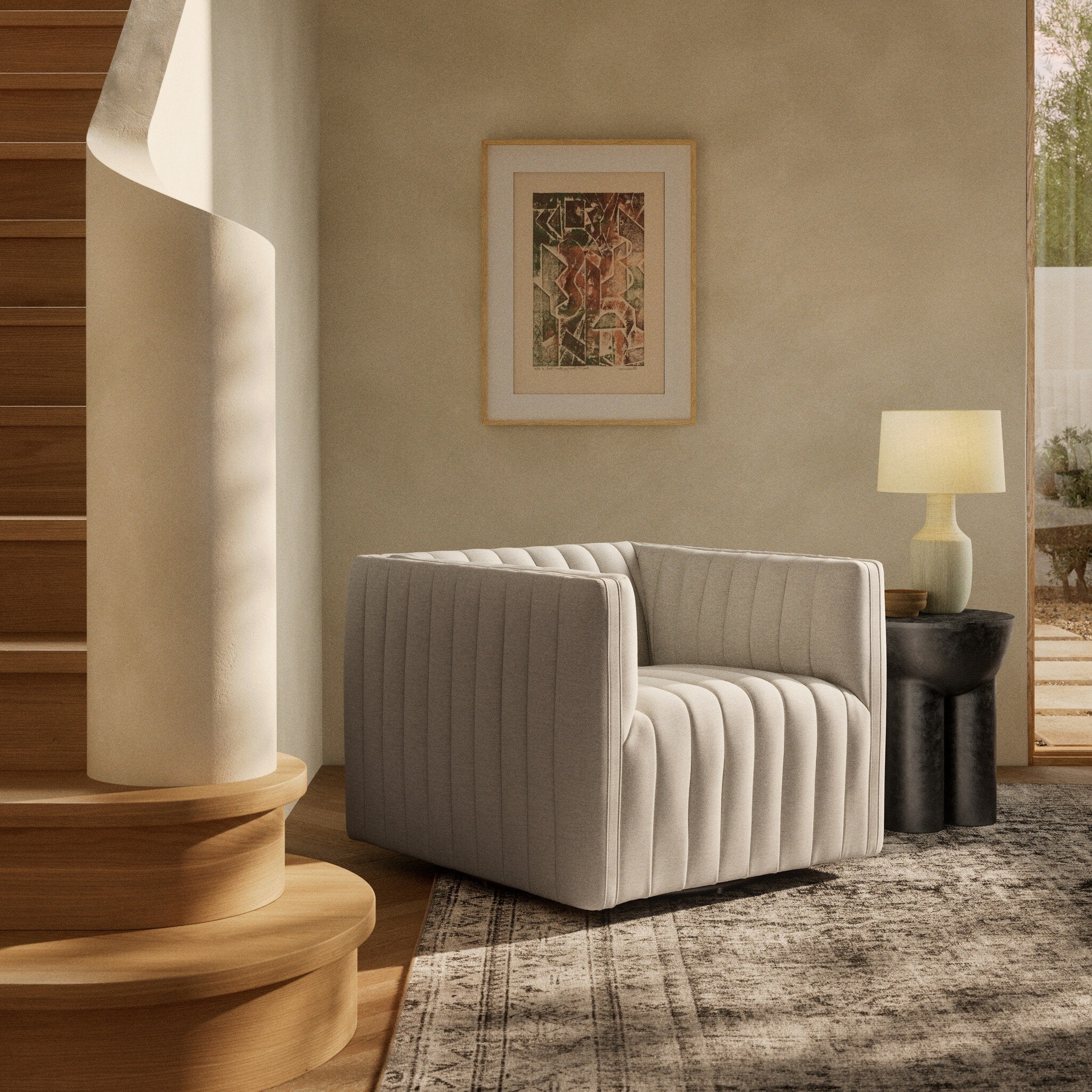 Augustine Swivel Chair-Chairs-StyleMeGHD