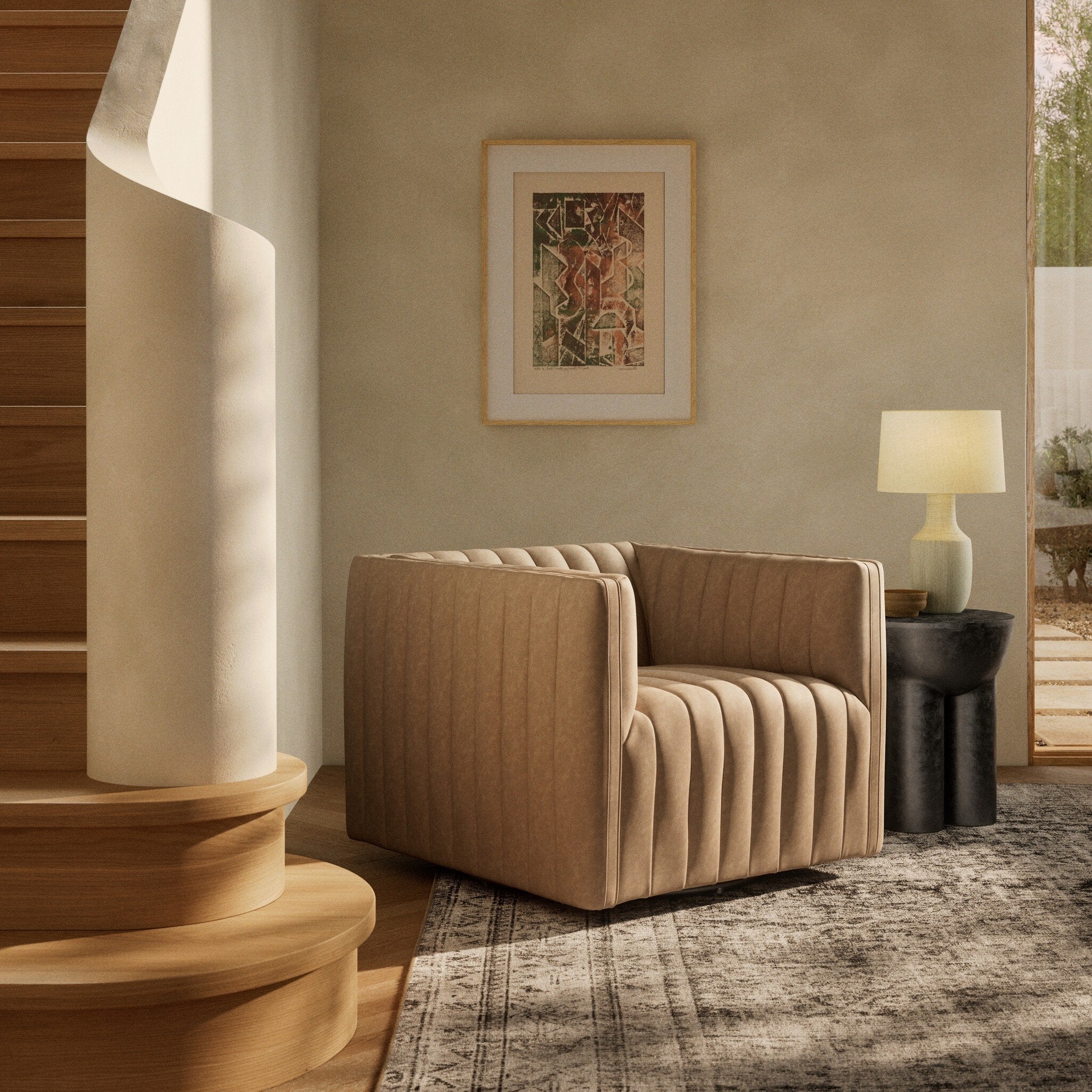 Augustine Swivel Chair-Chairs-StyleMeGHD