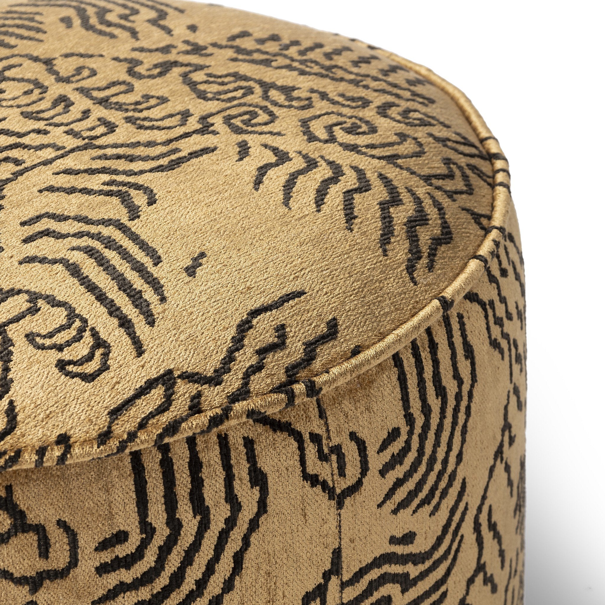 Sinclair Round Ottoman-Ottomans, Benches + Poufs-StyleMeGHD