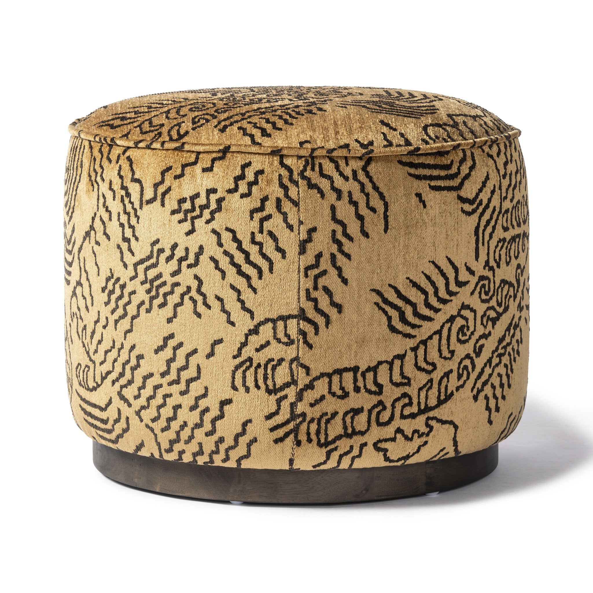 Sinclair Round Ottoman-Ottomans, Benches + Poufs-StyleMeGHD