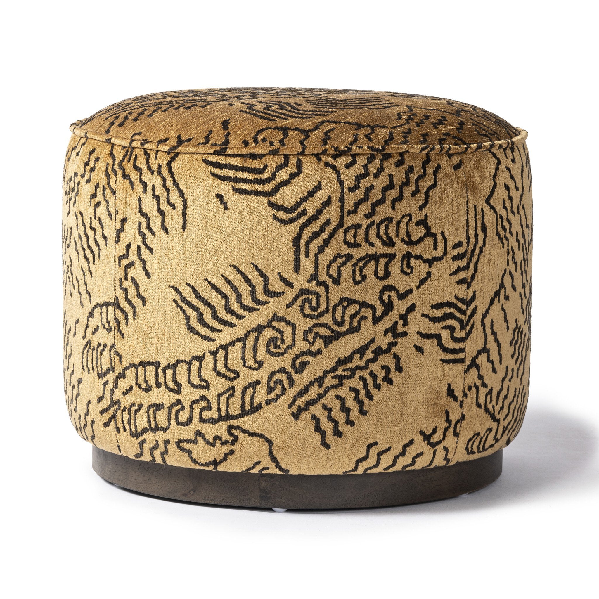 Sinclair Round Ottoman-Ottomans, Benches + Poufs-StyleMeGHD