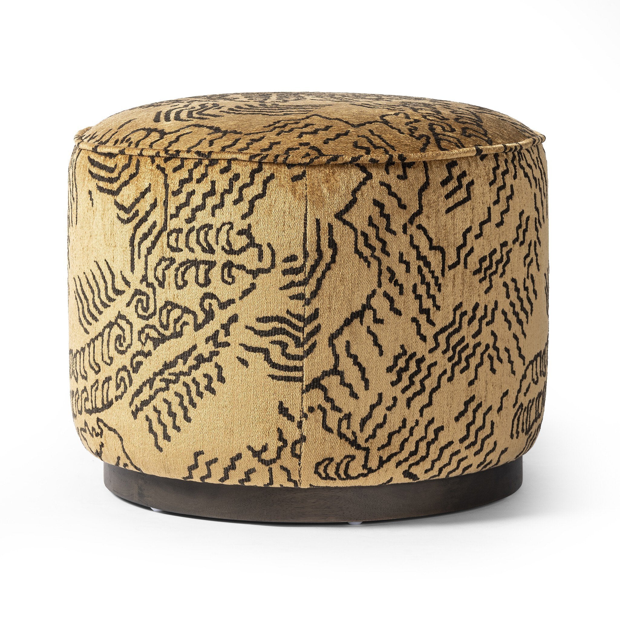 Sinclair Round Ottoman-Ottomans, Benches + Poufs-StyleMeGHD