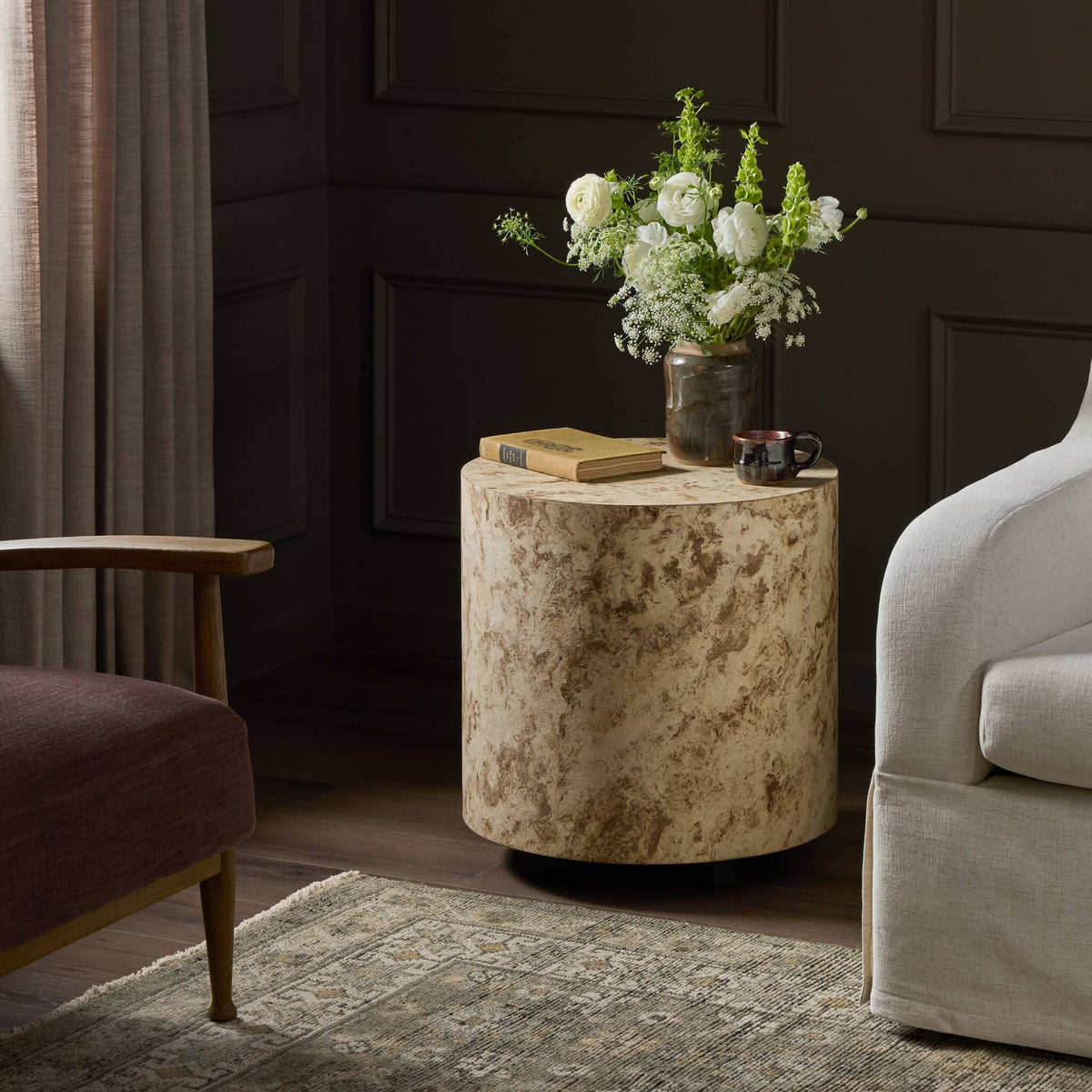 Noa Round End Table