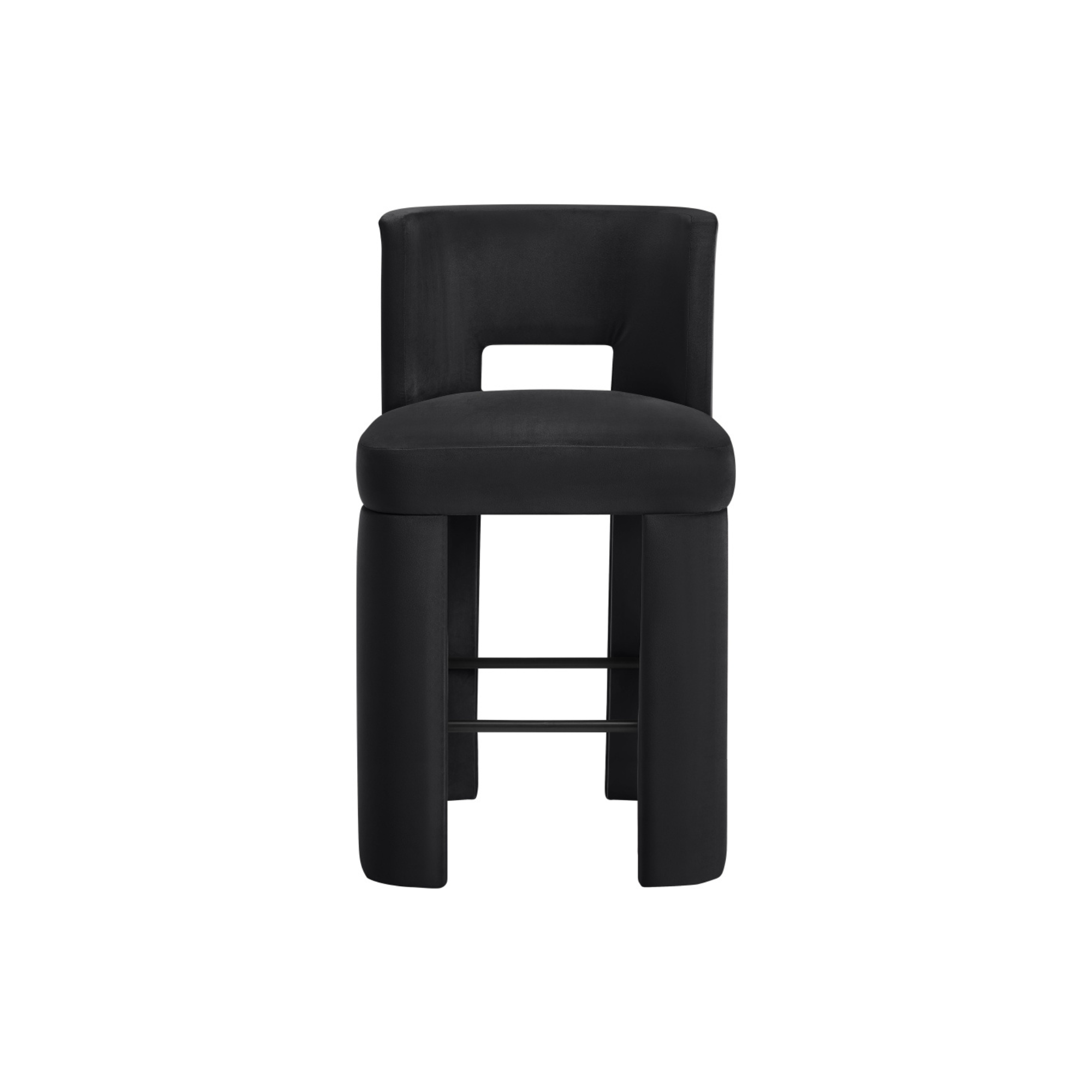 Zylo Velvet Bar Stool, Set of 2