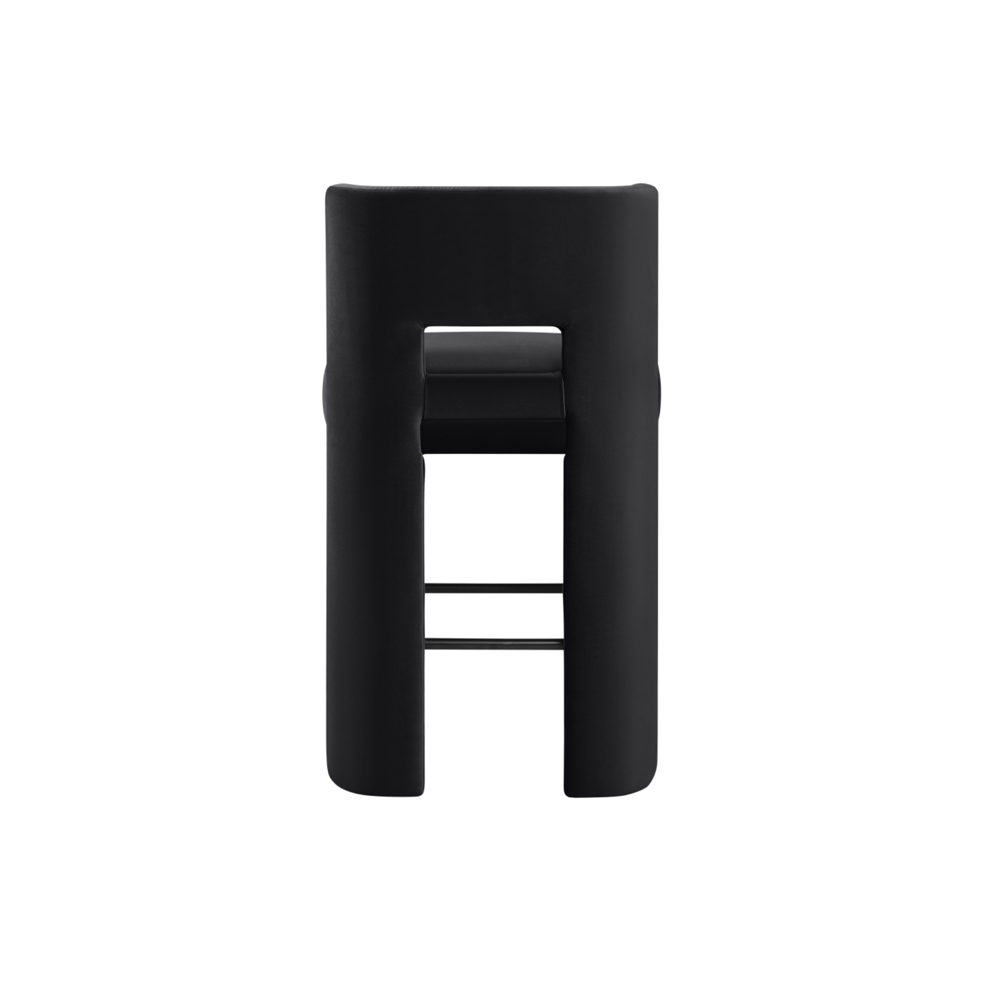 Zylo Velvet Bar Stool, Set of 2