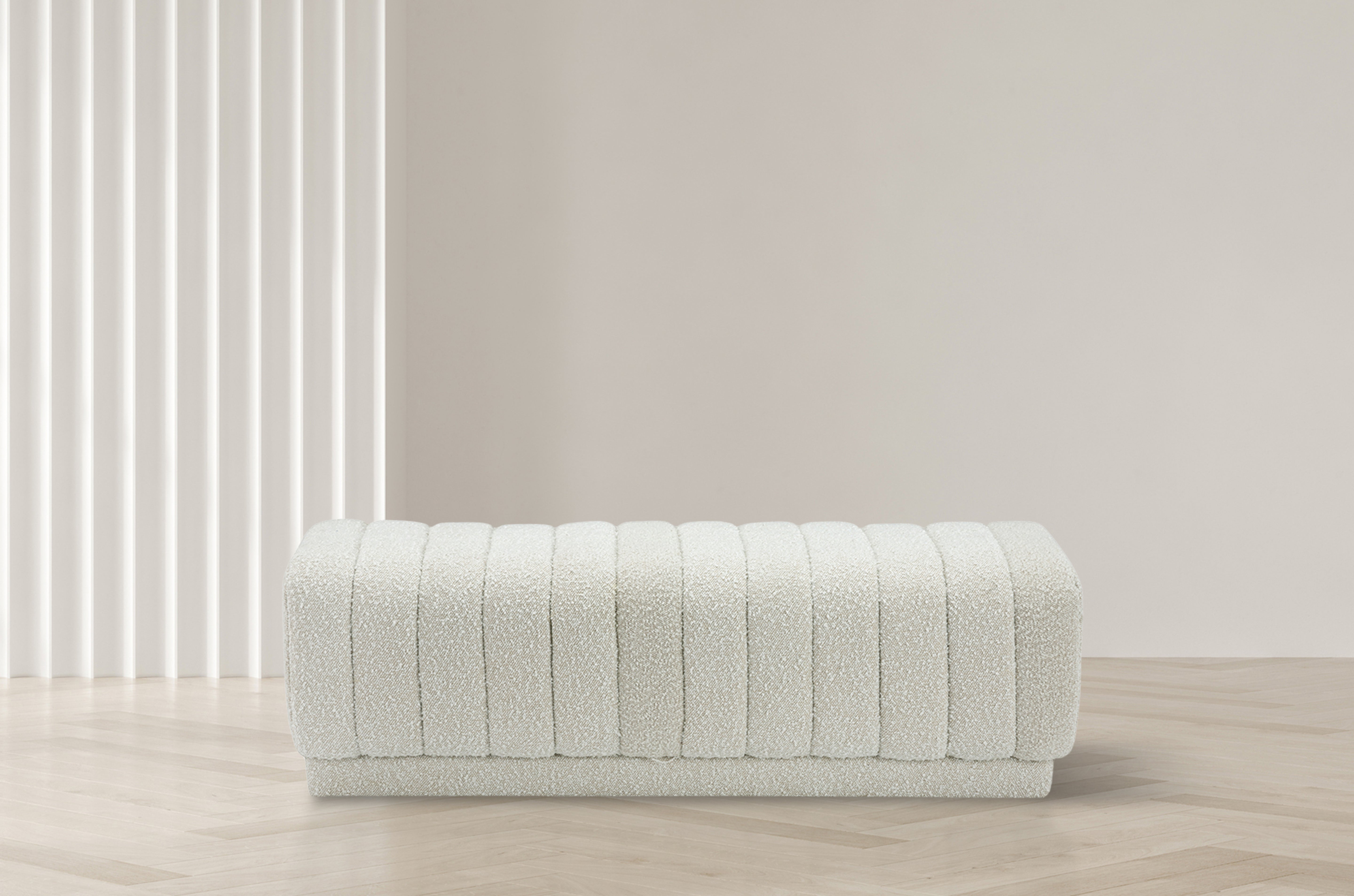 Harlow Boucle Upholstered Bench-StyleMeGHD