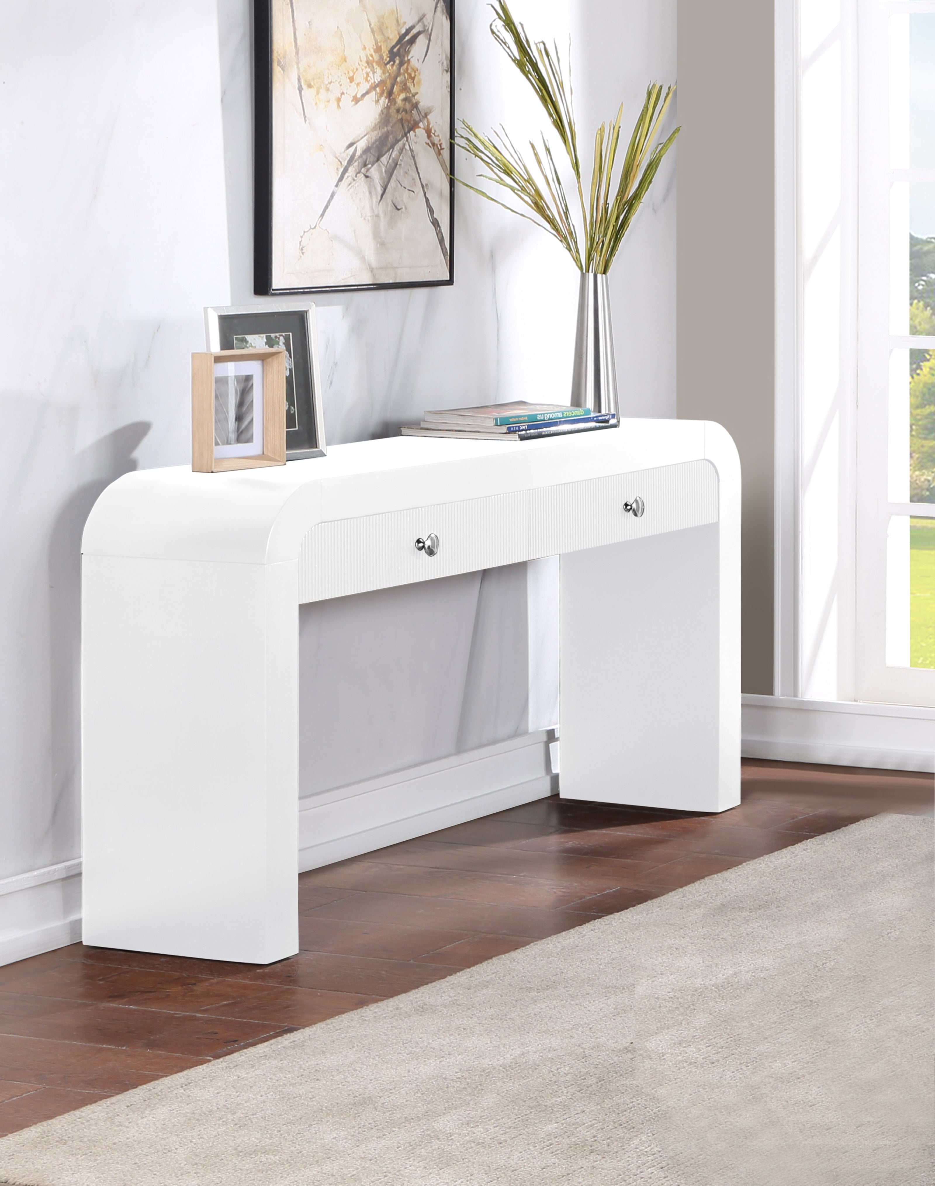 Artessa Ash Veneer Console Table - StyleMeGHD - Consoles + Sideboards