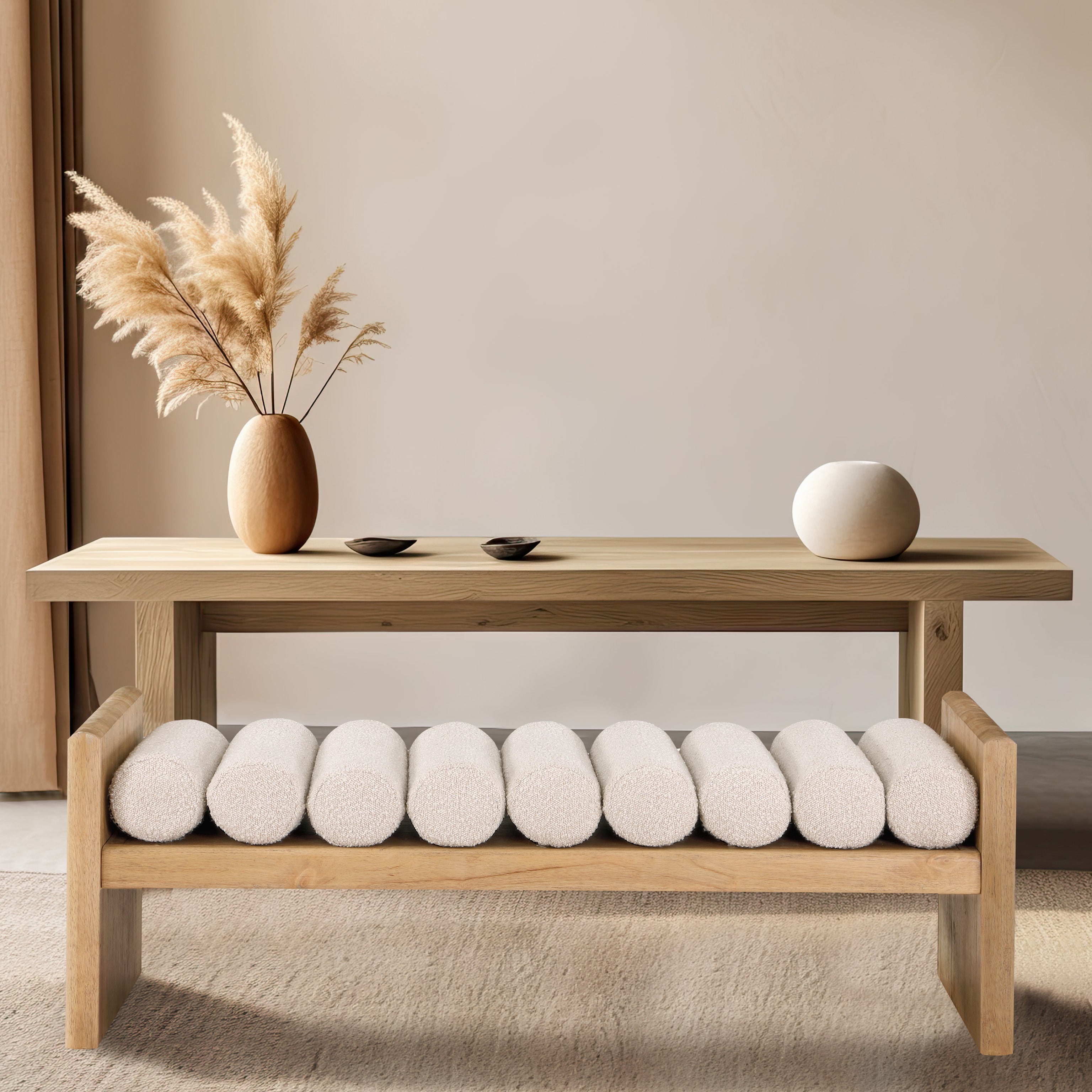 Wrenley Boucle Upholstered Bench