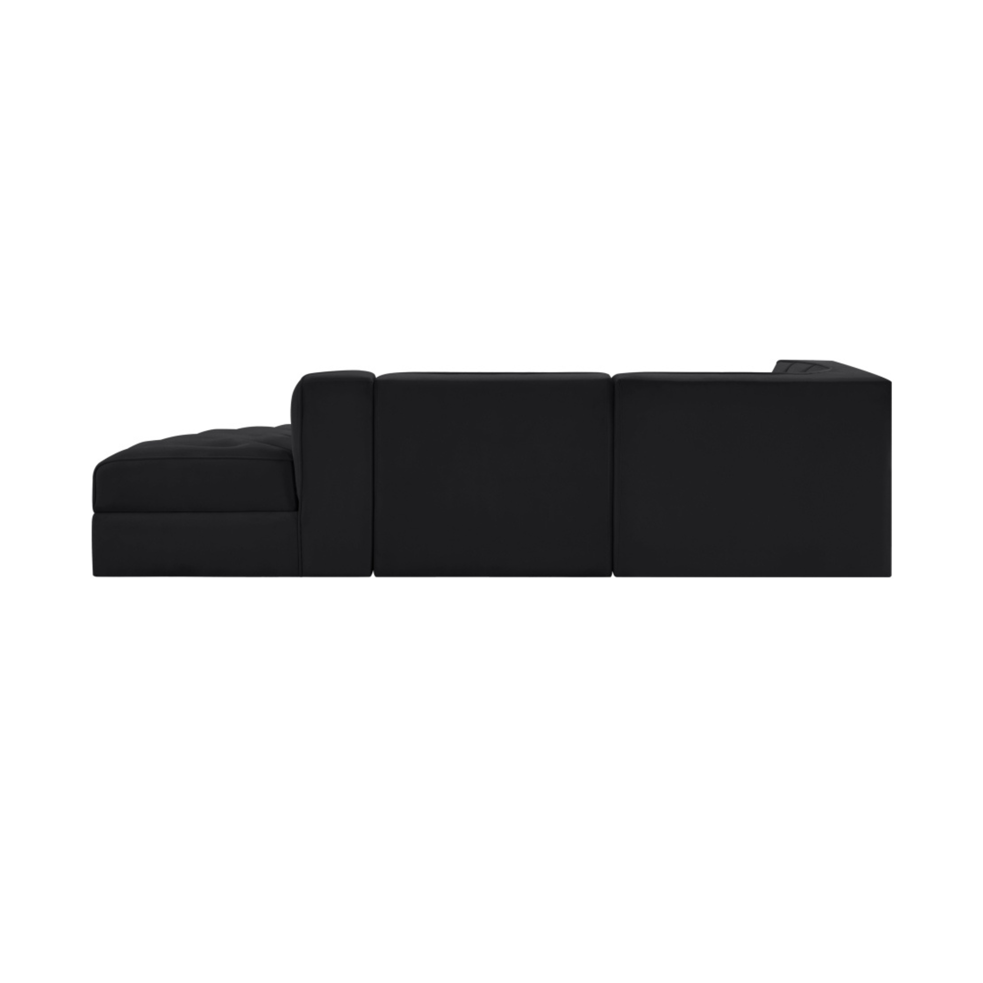 Rumina Velvet 3pc Modular Sectional