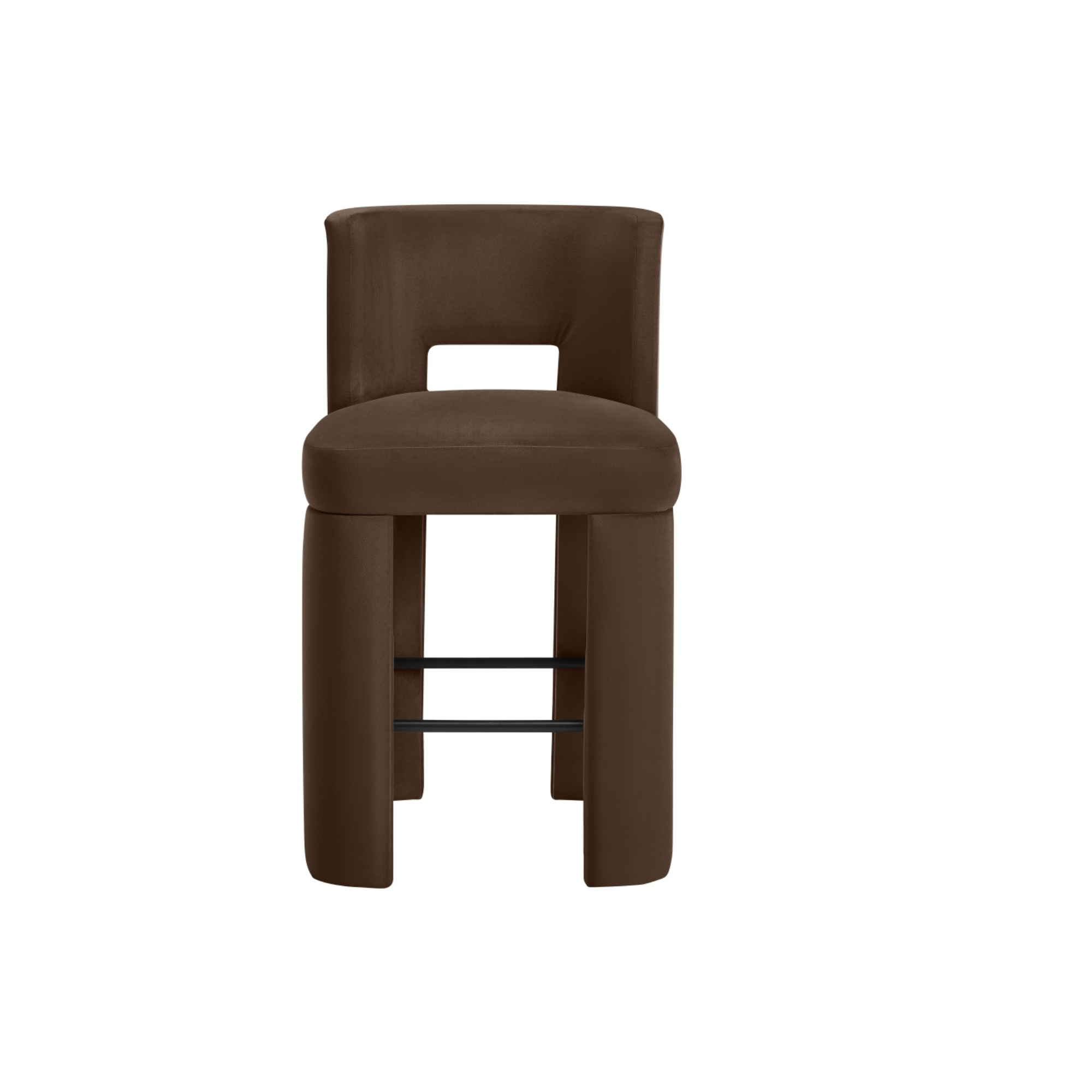 Zylo Velvet Bar Stool, Set of 2