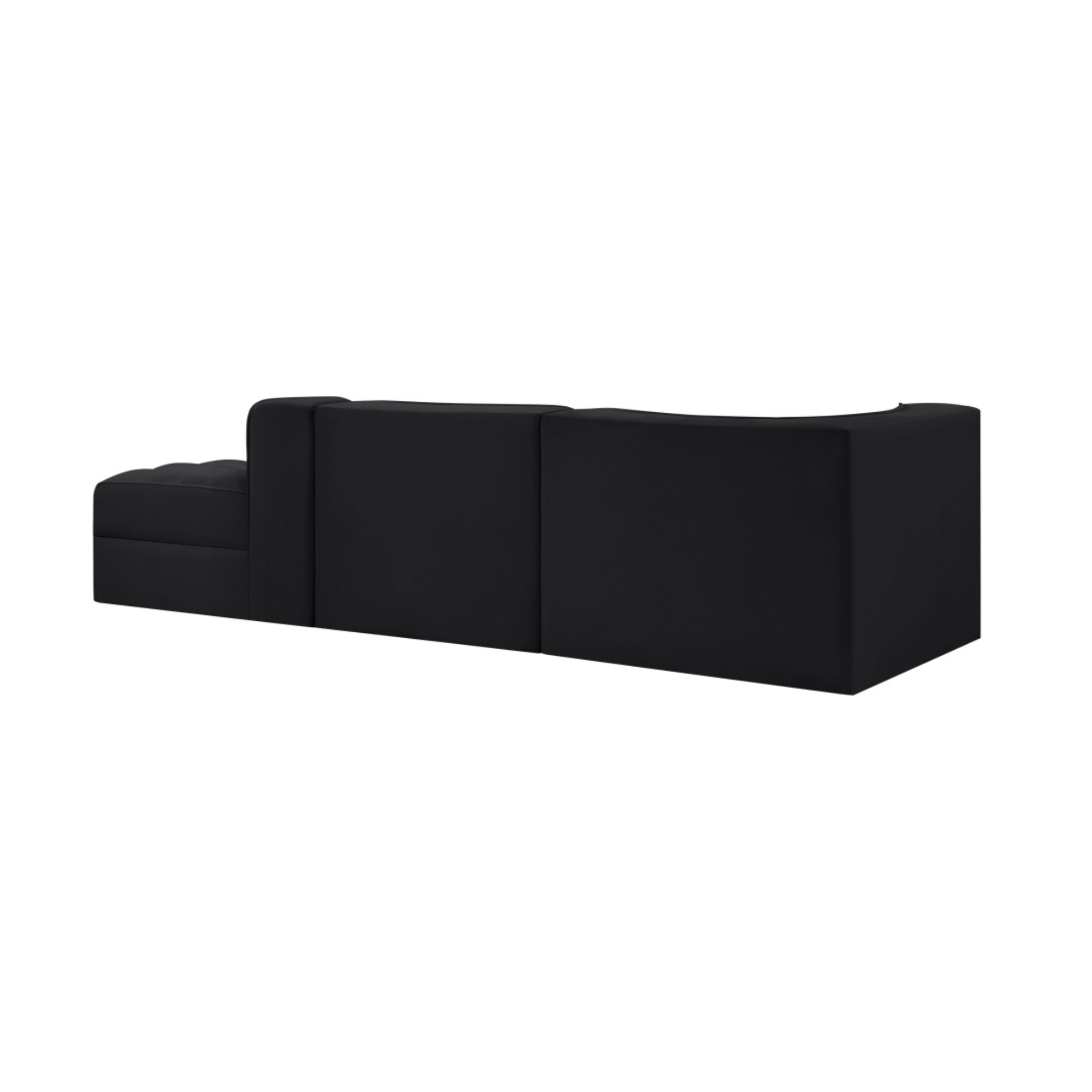 Rumina Velvet 3pc Modular Sectional