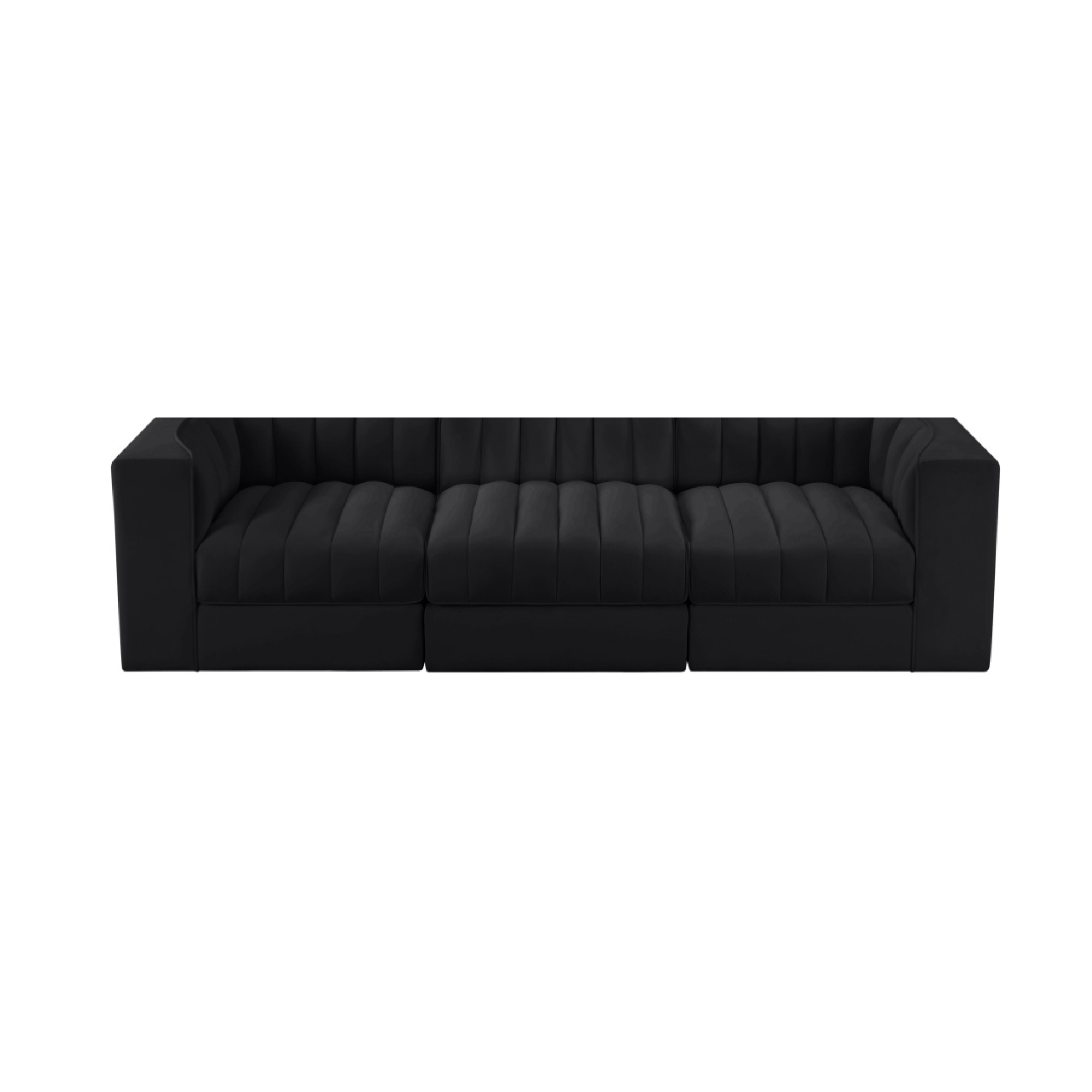 Rumina Velvet 3pc Modular Sofa
