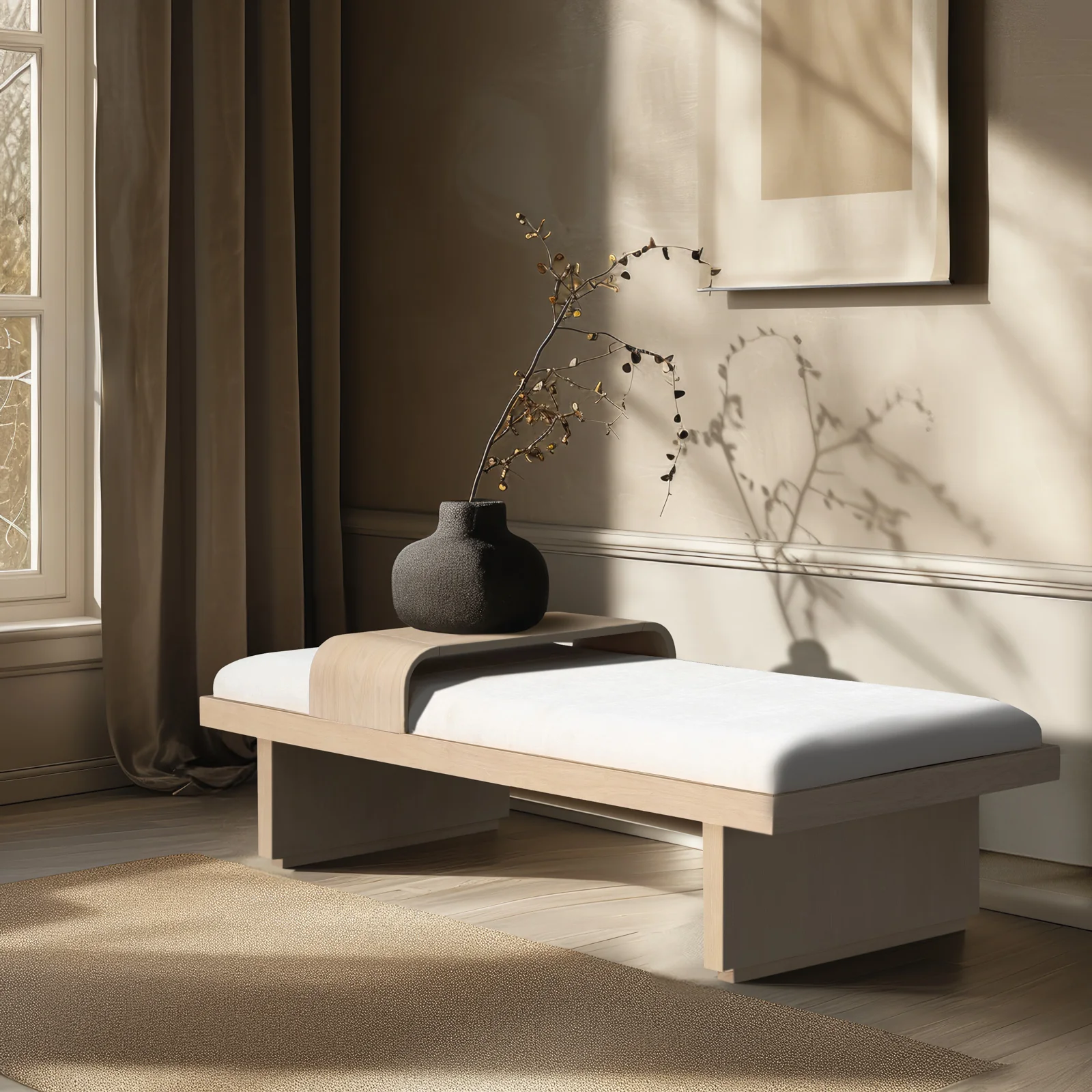 Wellington Chenille Bench