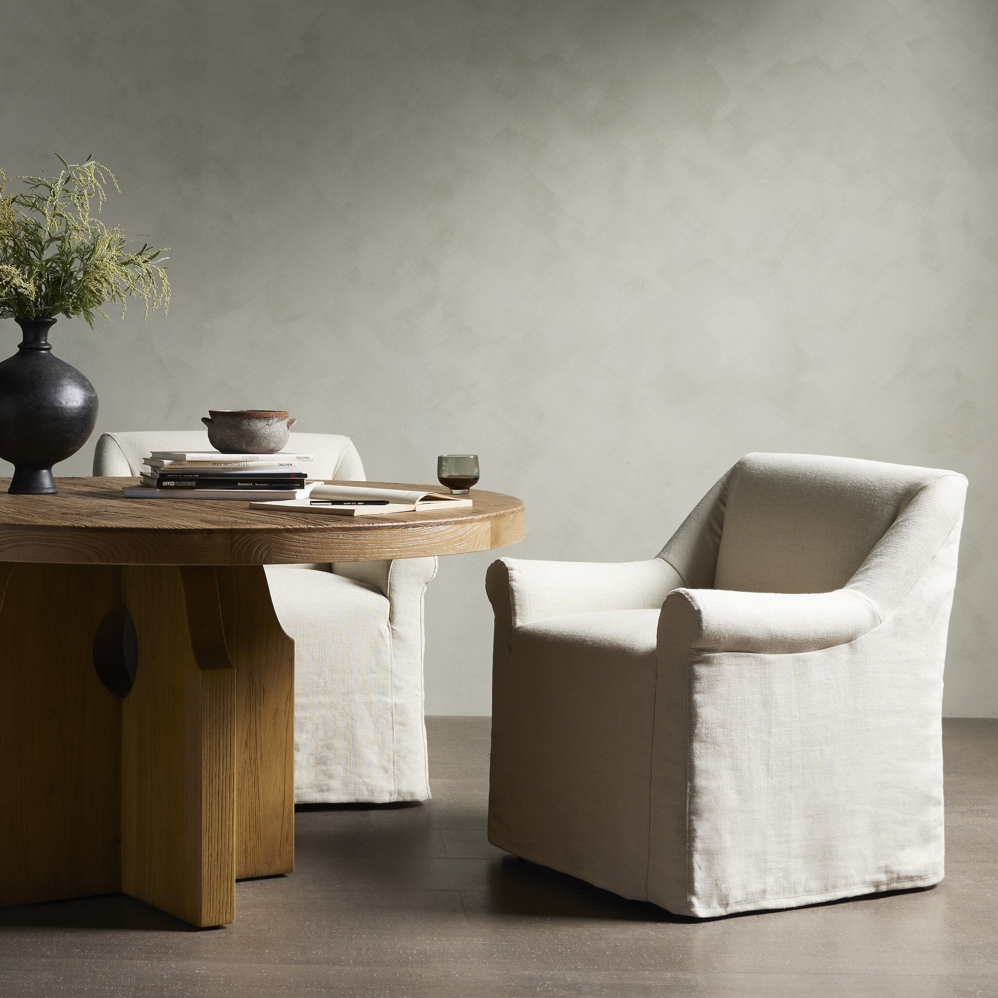 Bridges Slipcover Dining Armchair-Dining Chairs-StyleMeGHD