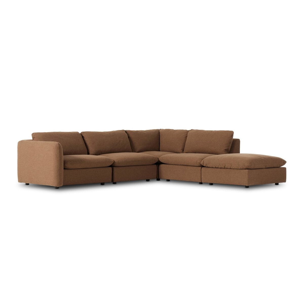 Ingrid 4-piece Sectional With Ottoman-Sectionals-StyleMeGHD