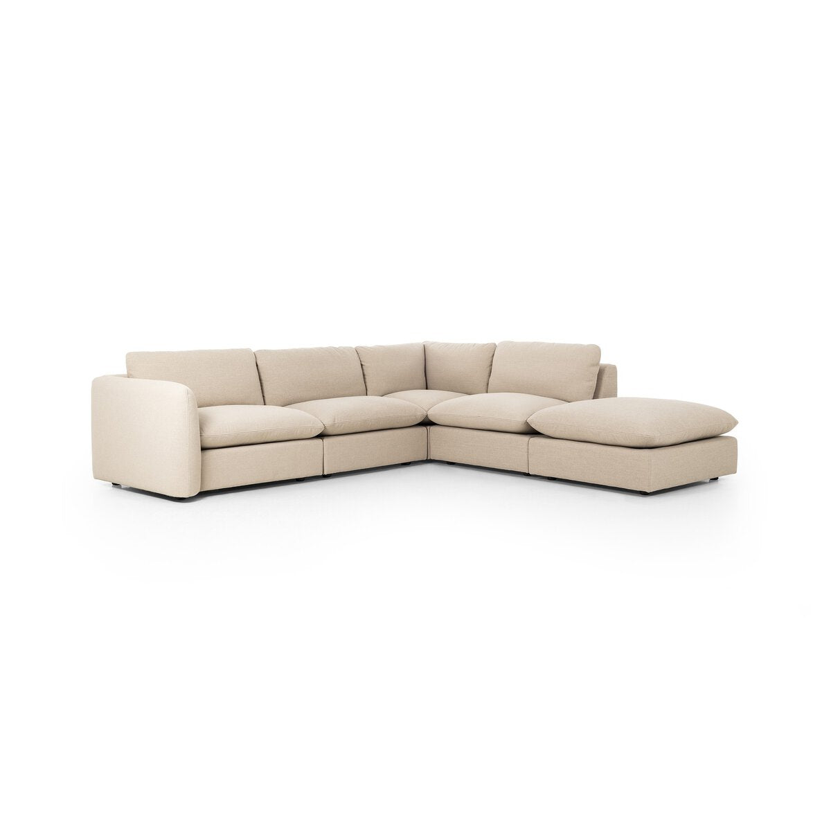 Ingrid 4-piece Sectional With Ottoman-Sectionals-StyleMeGHD