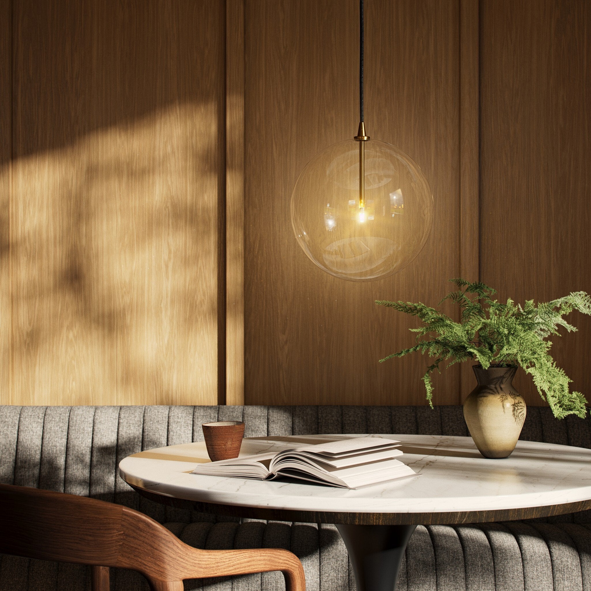 Glorian Clear Glass Pendant