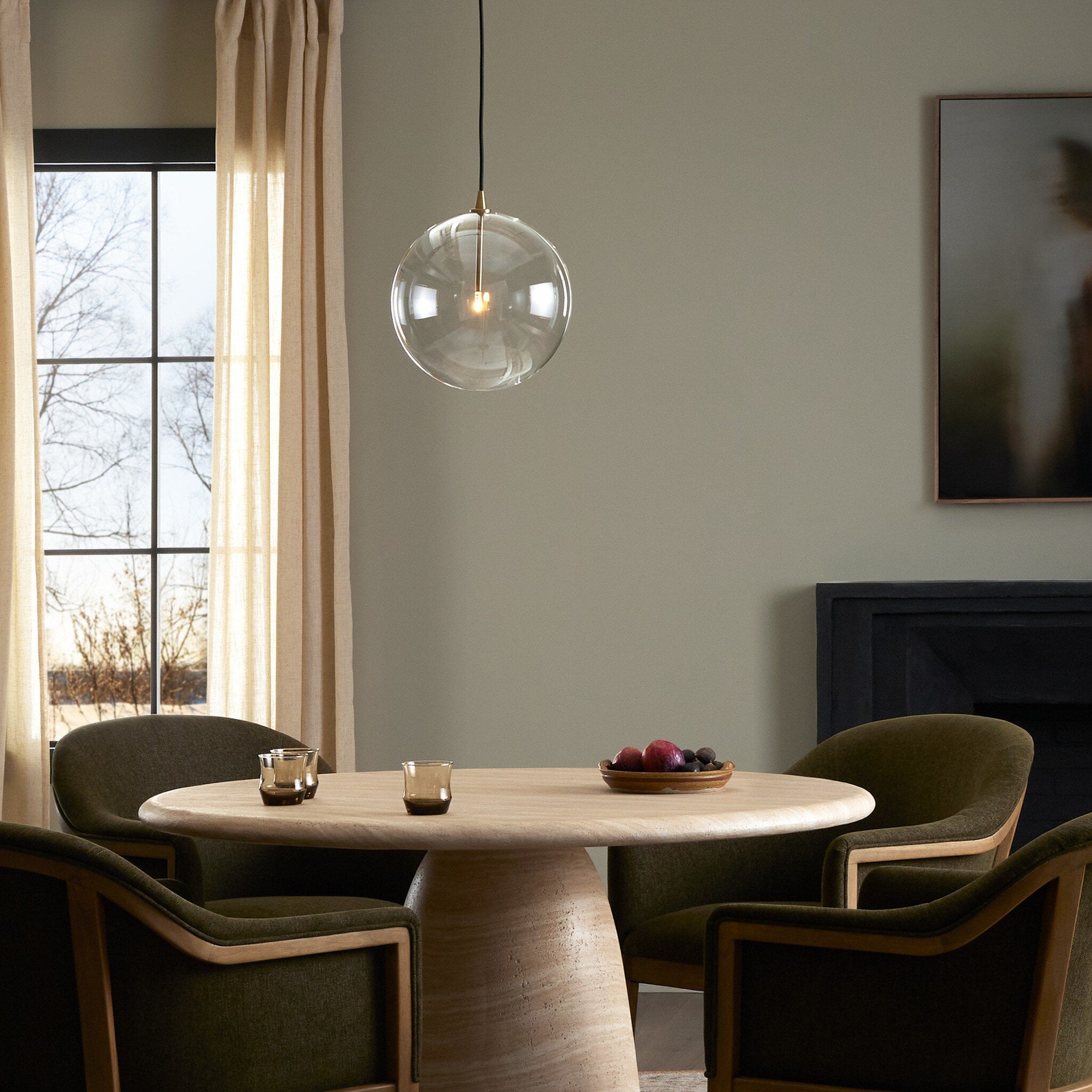 Glorian Clear Glass Pendant