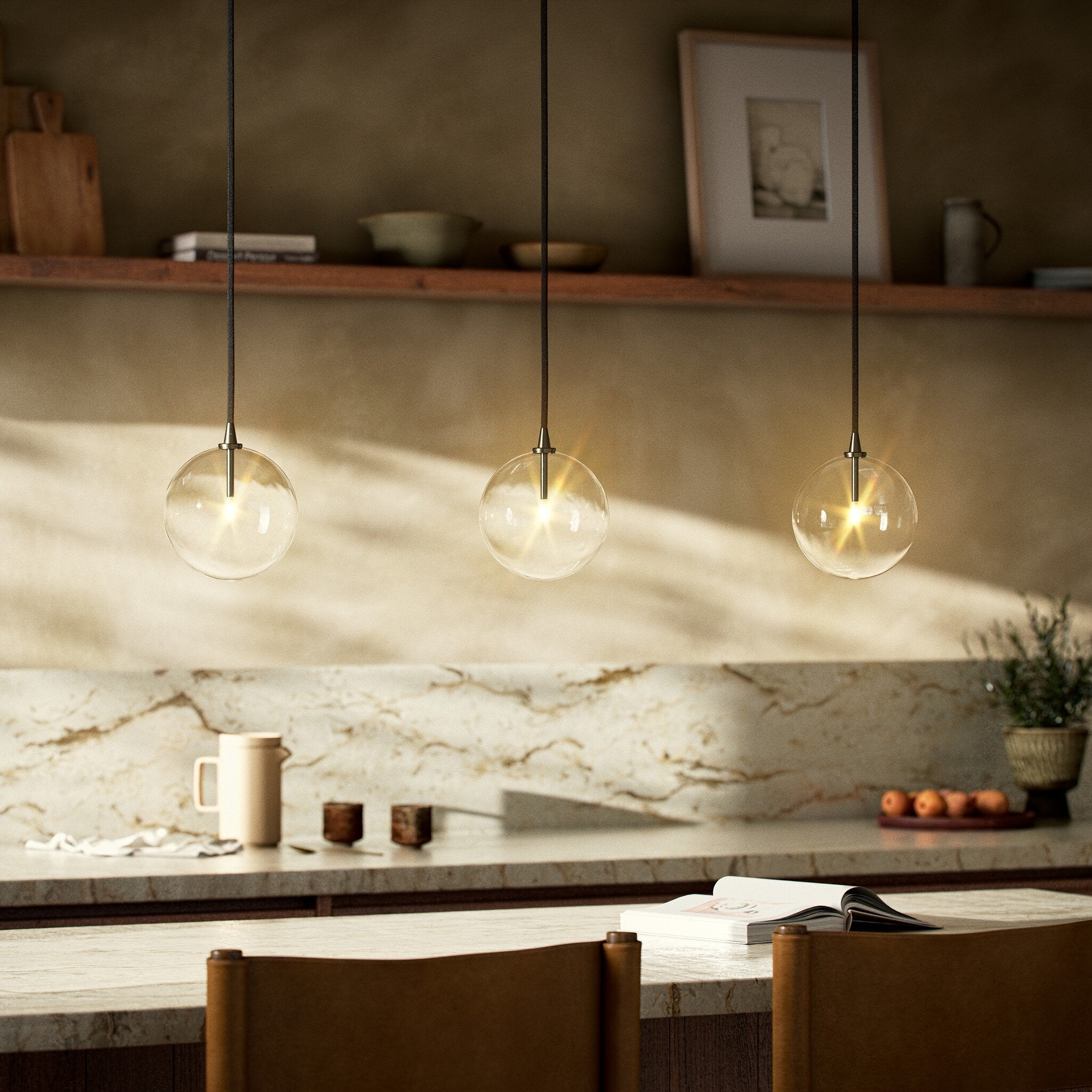 Glorian Clear Glass Pendant