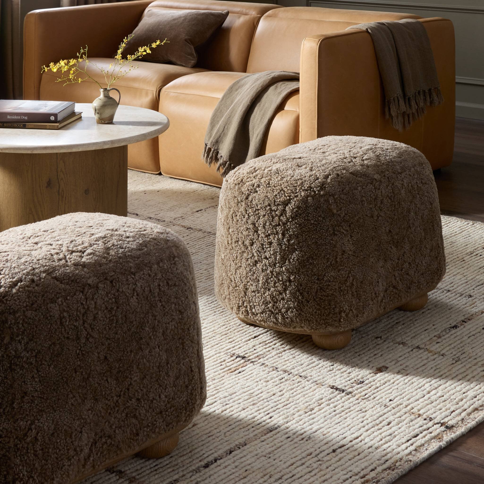 Zuri Oval Ottoman