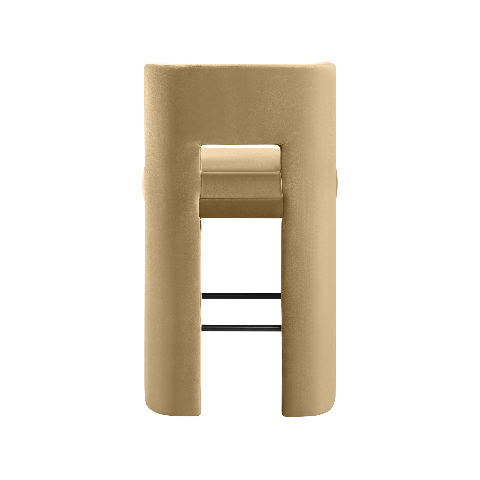Zylo Velvet Bar Stool, Set of 2
