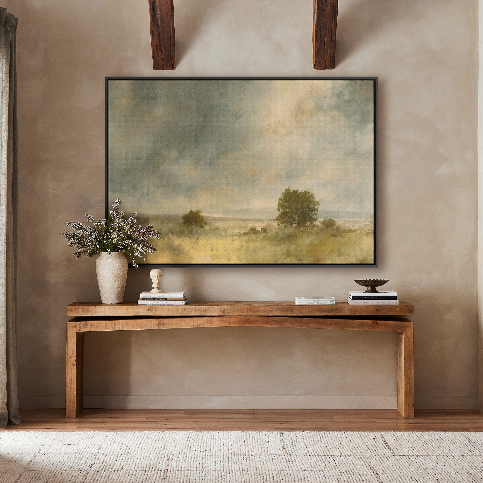 Blue Splendor - Framed Canvas Floater