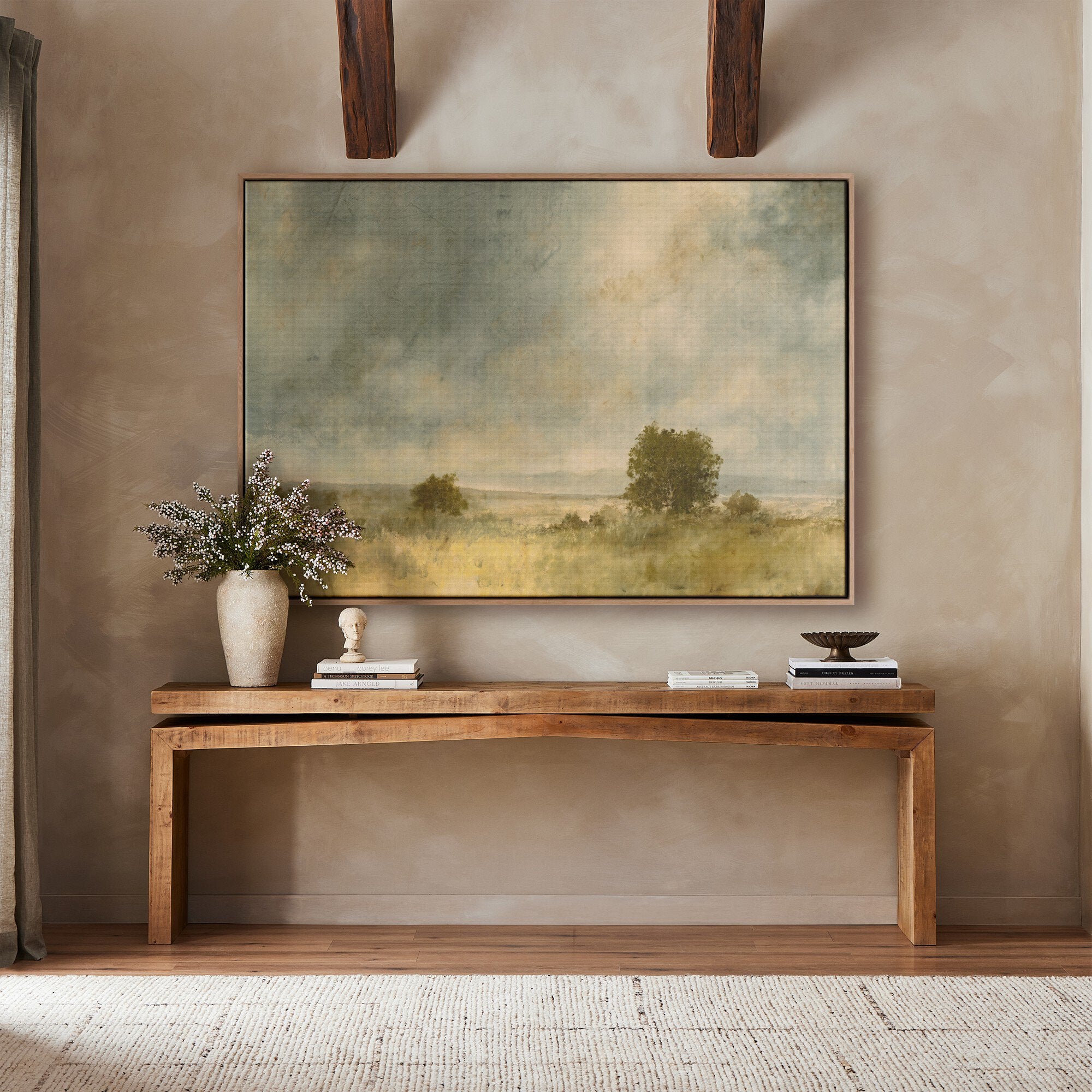 Blue Splendor - Framed Canvas Floater