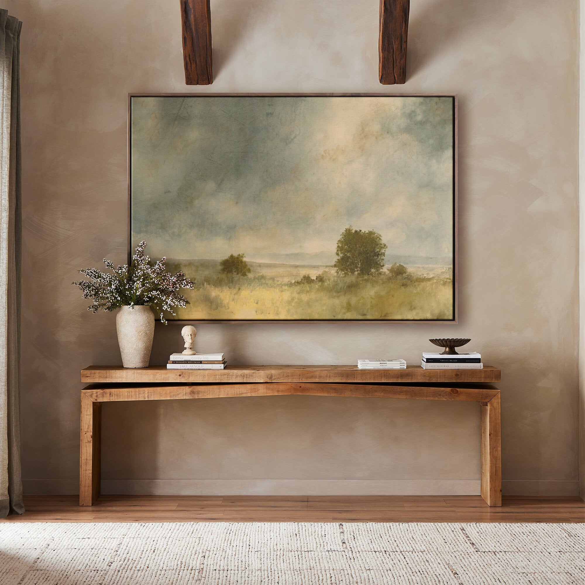 Blue Splendor - Framed Canvas Floater