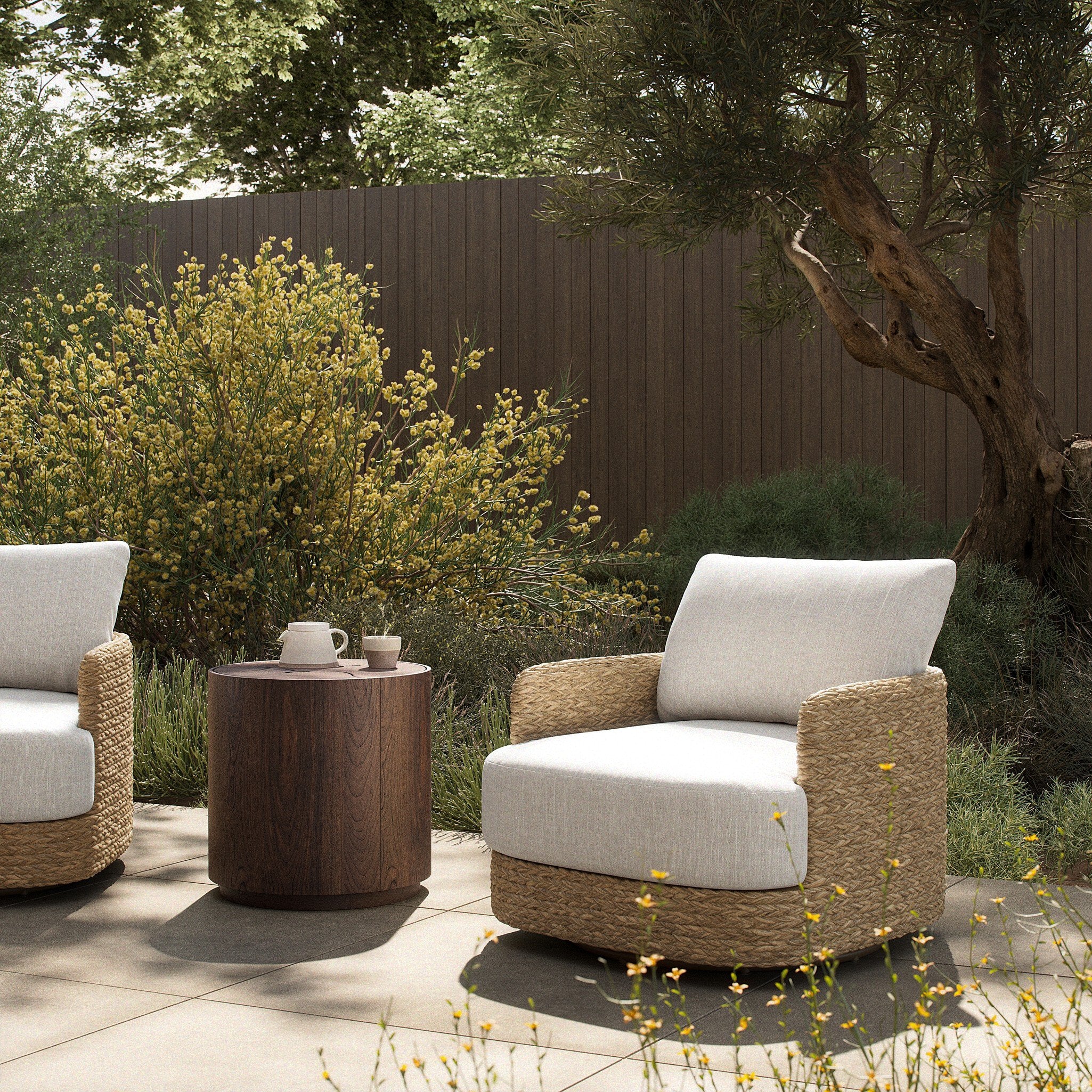 Laney Outdoor Swivel Chair - StyleMeGHD - Outdoor Lounge Seating