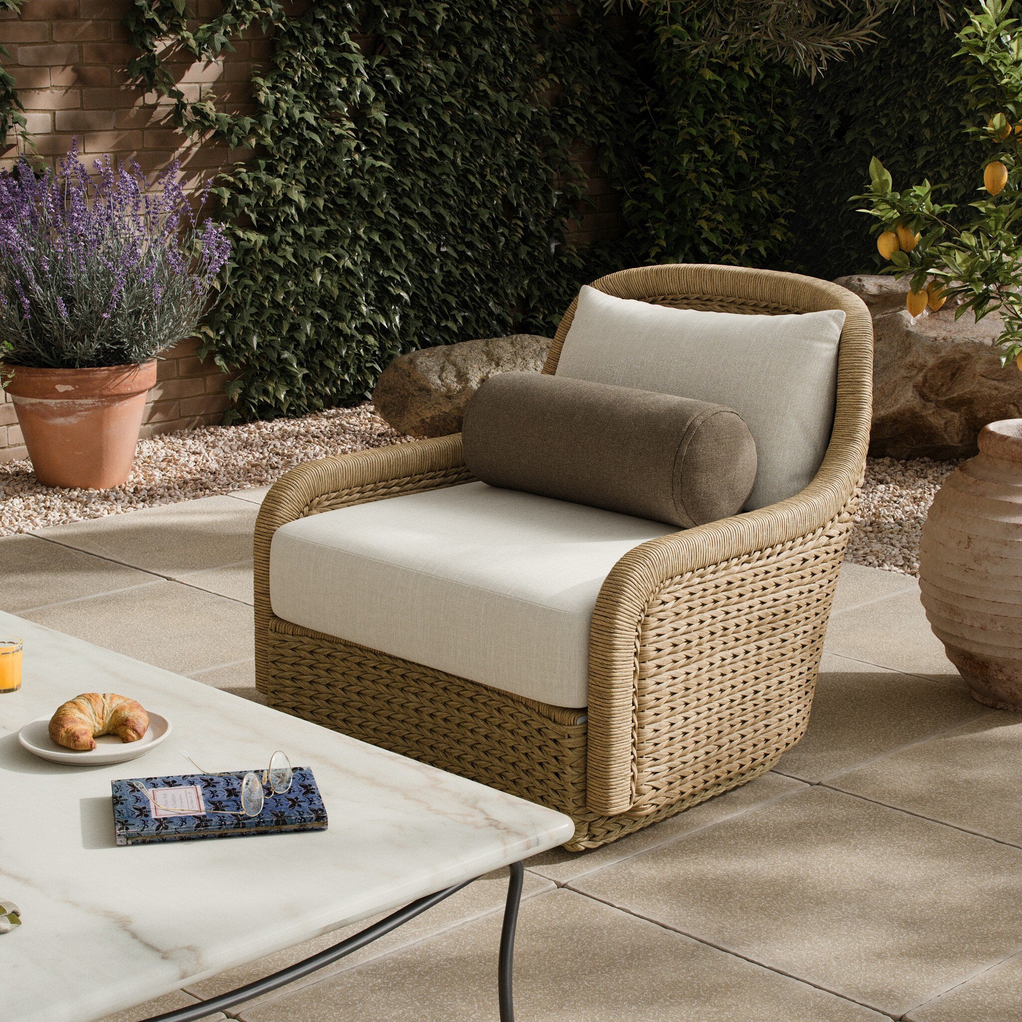 Bellagio Outdoor Swivel Chair - StyleMeGHD - Outdoor Lounge Seating