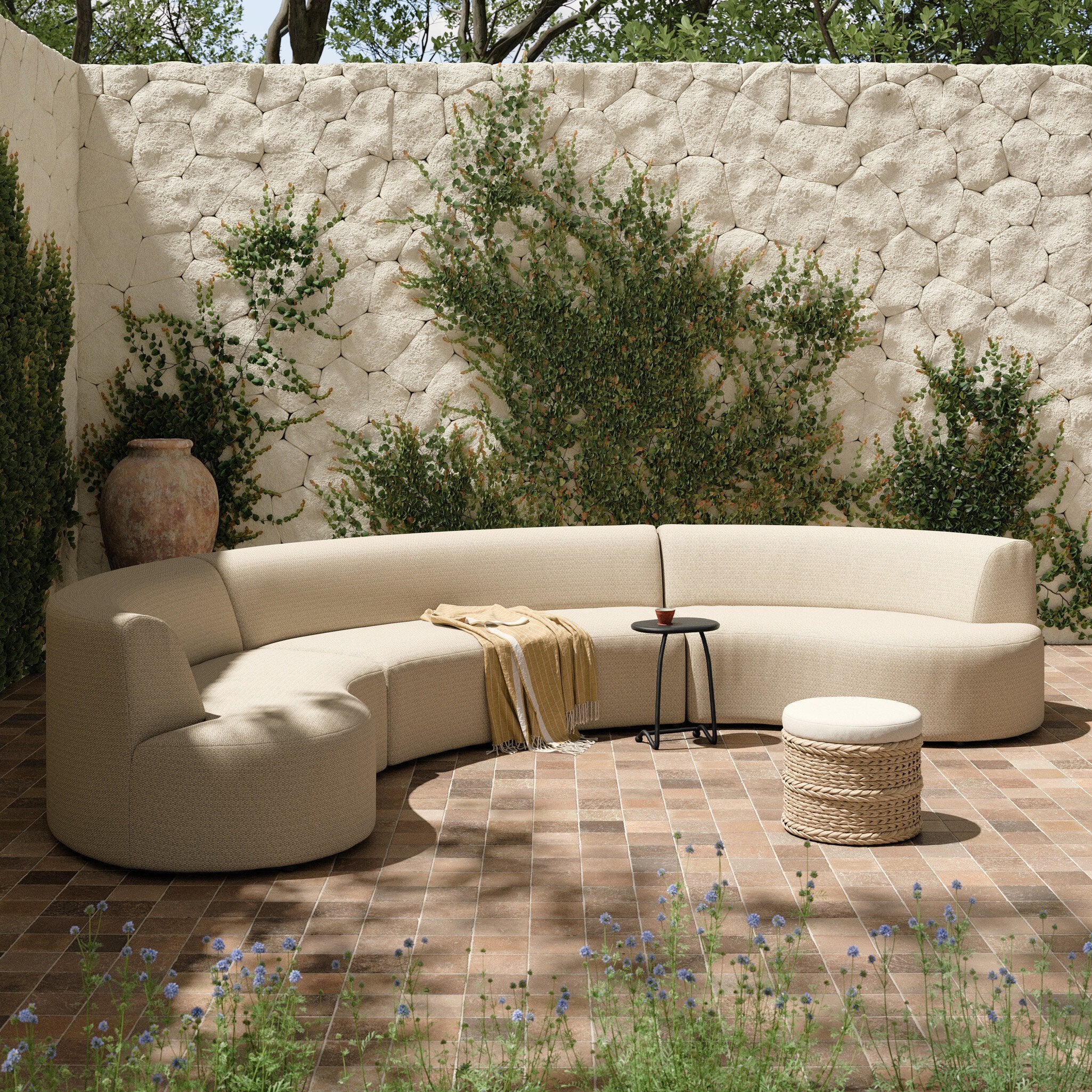 Topaz Outdoor 3pc Sectional - StyleMeGHD - Outdoor Lounge Seating