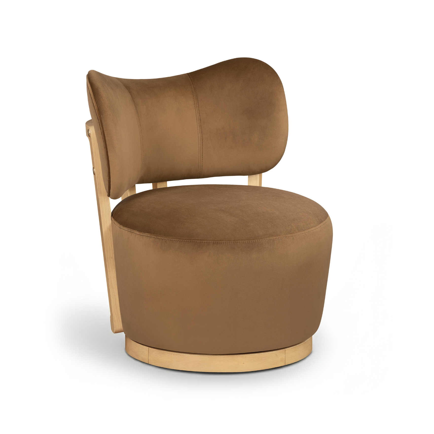 Velara Velvet Swivel Chair