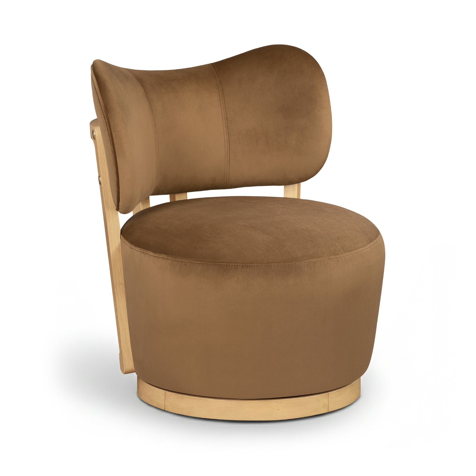 Velara Velvet Swivel Chair
