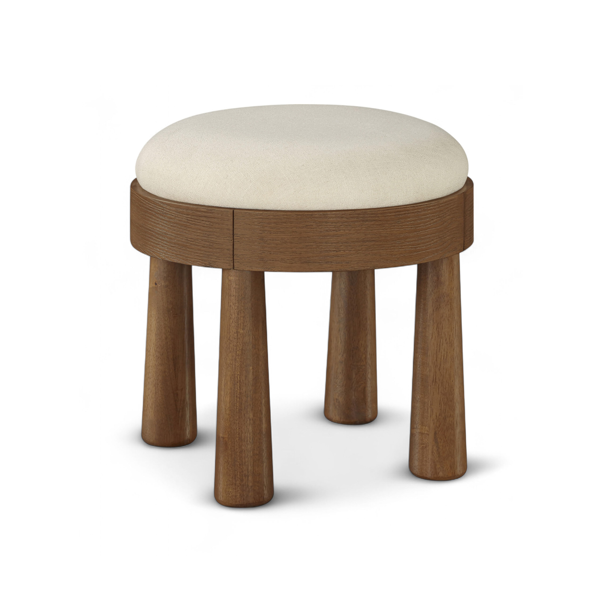 Elvyn Fabric Ottoman-Ottomans, Benches + Poufs-StyleMeGHD