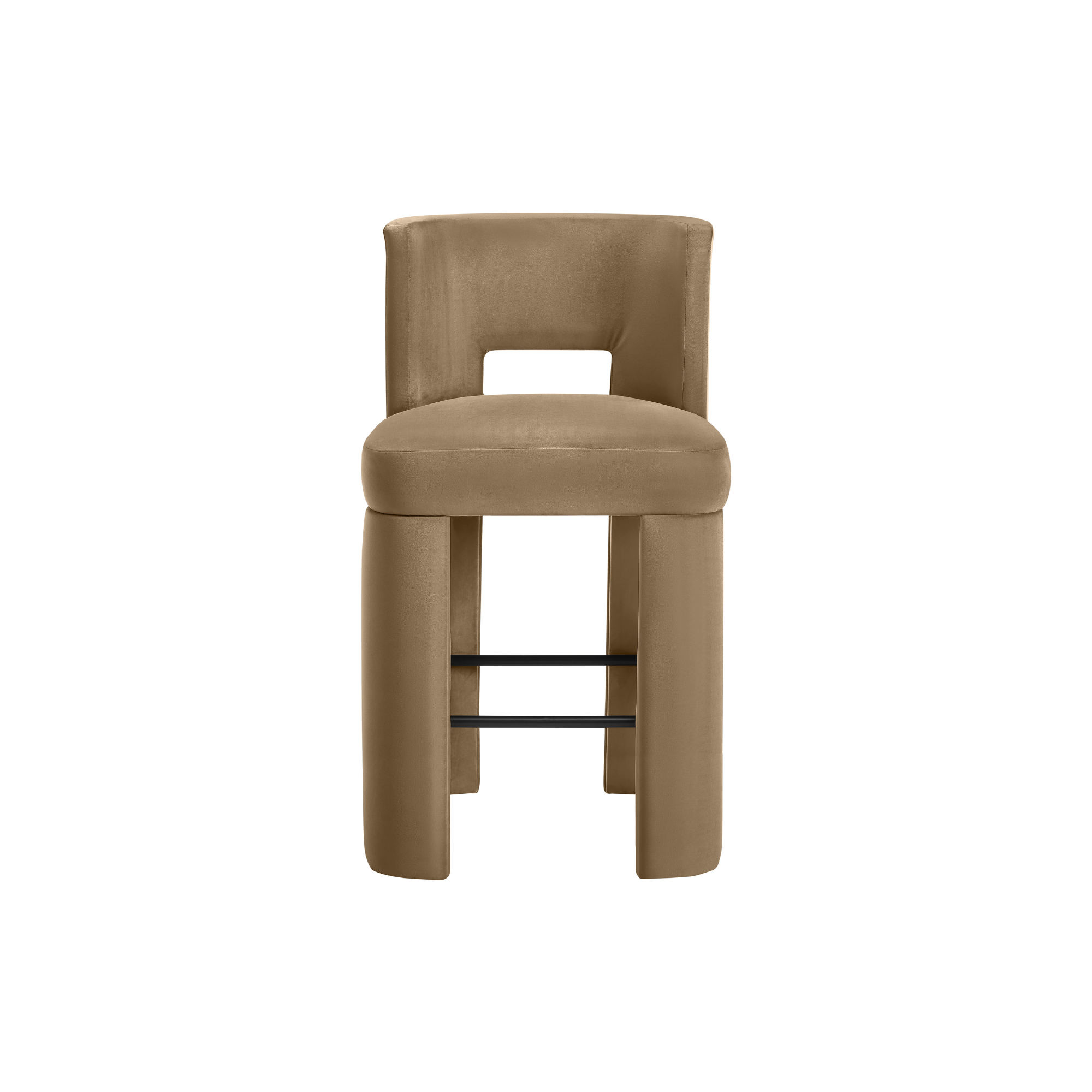 Zylo Velvet Bar Stool, Set of 2