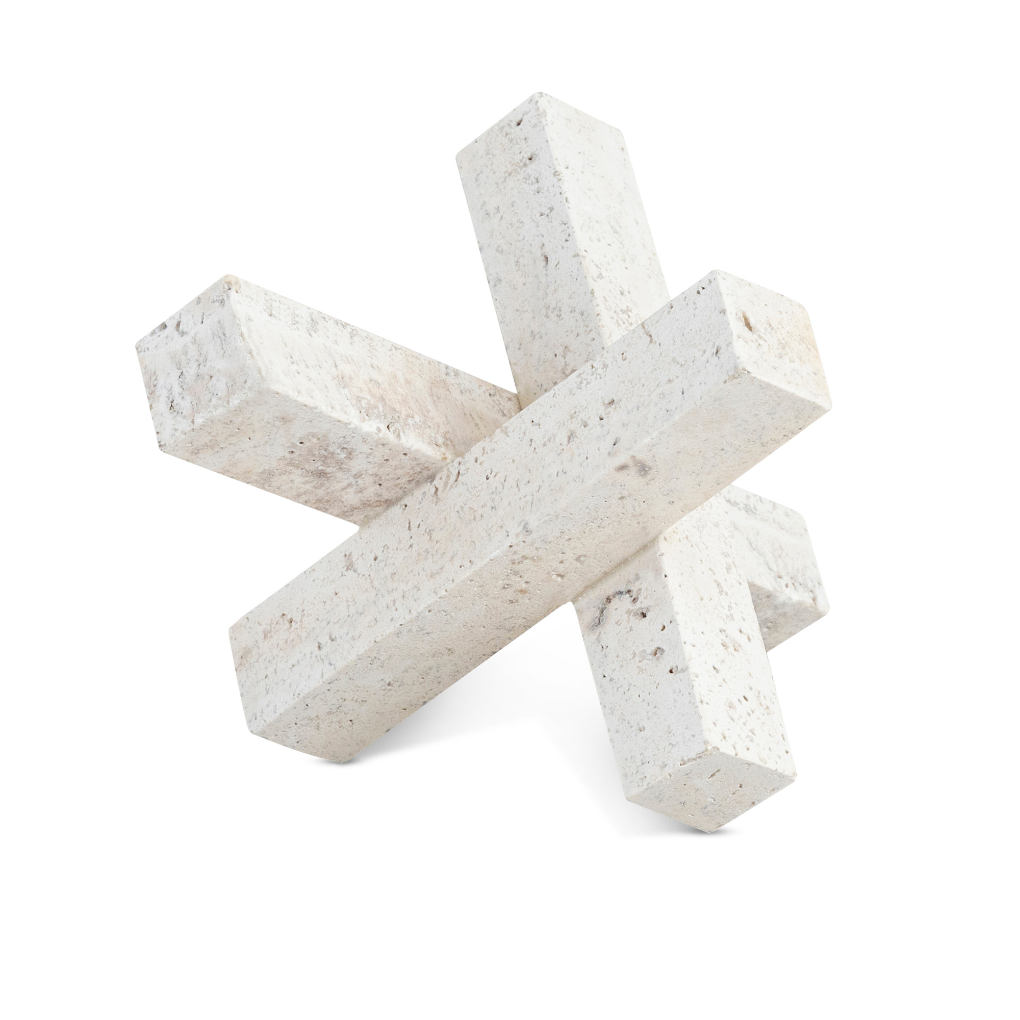 Soria Travertine Decorative Object