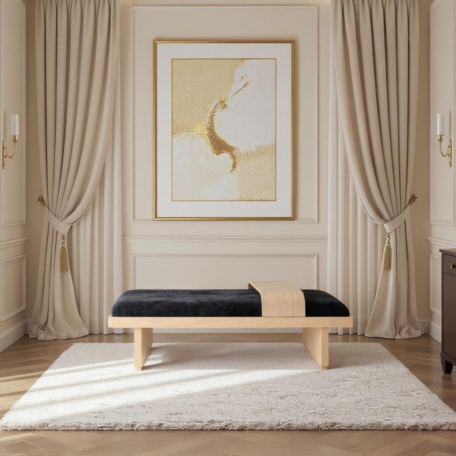 Wellington Chenille Bench