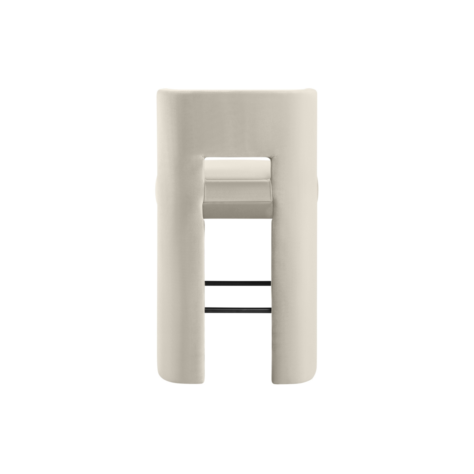 Zylo Velvet Bar Stool, Set of 2