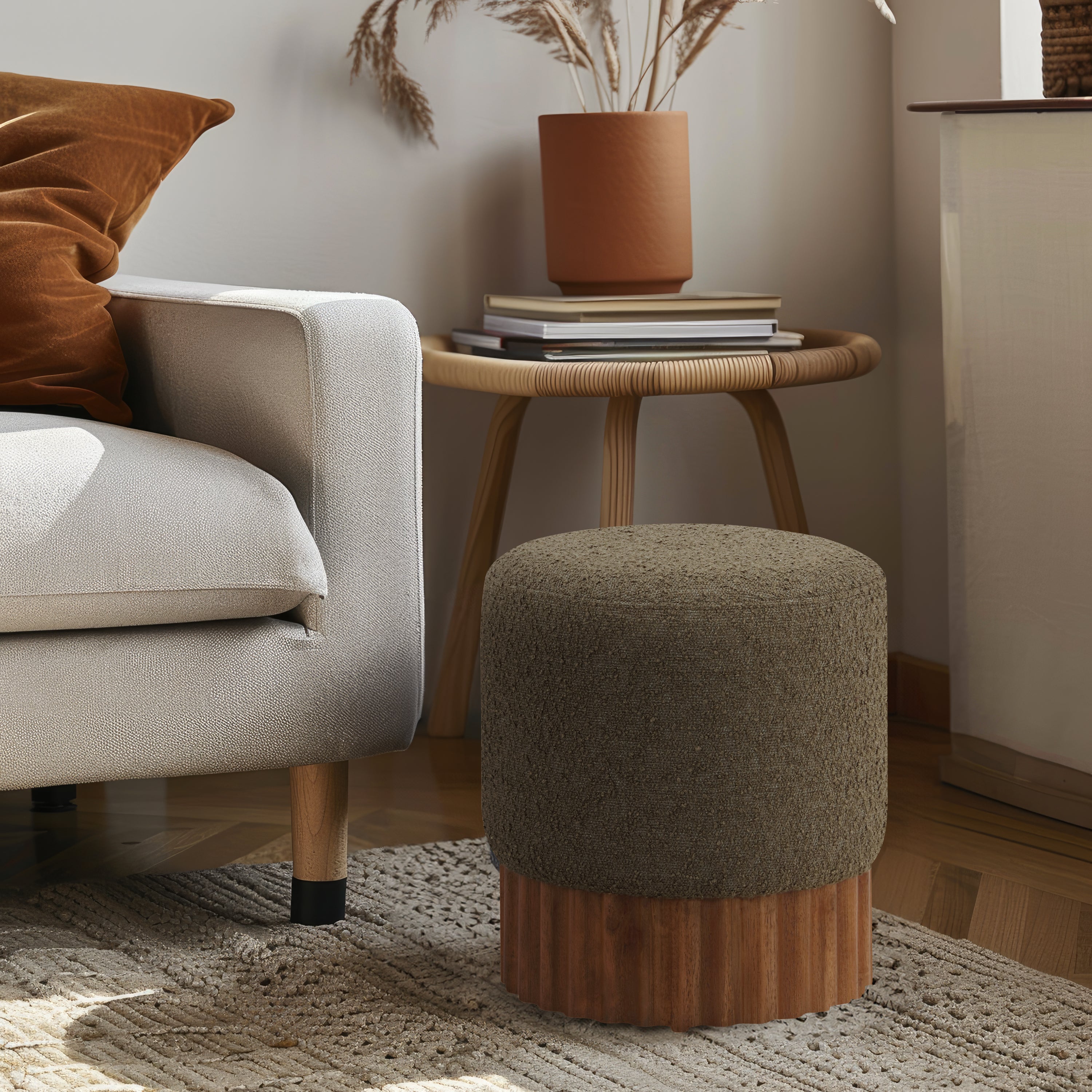Olina Boucle Stool