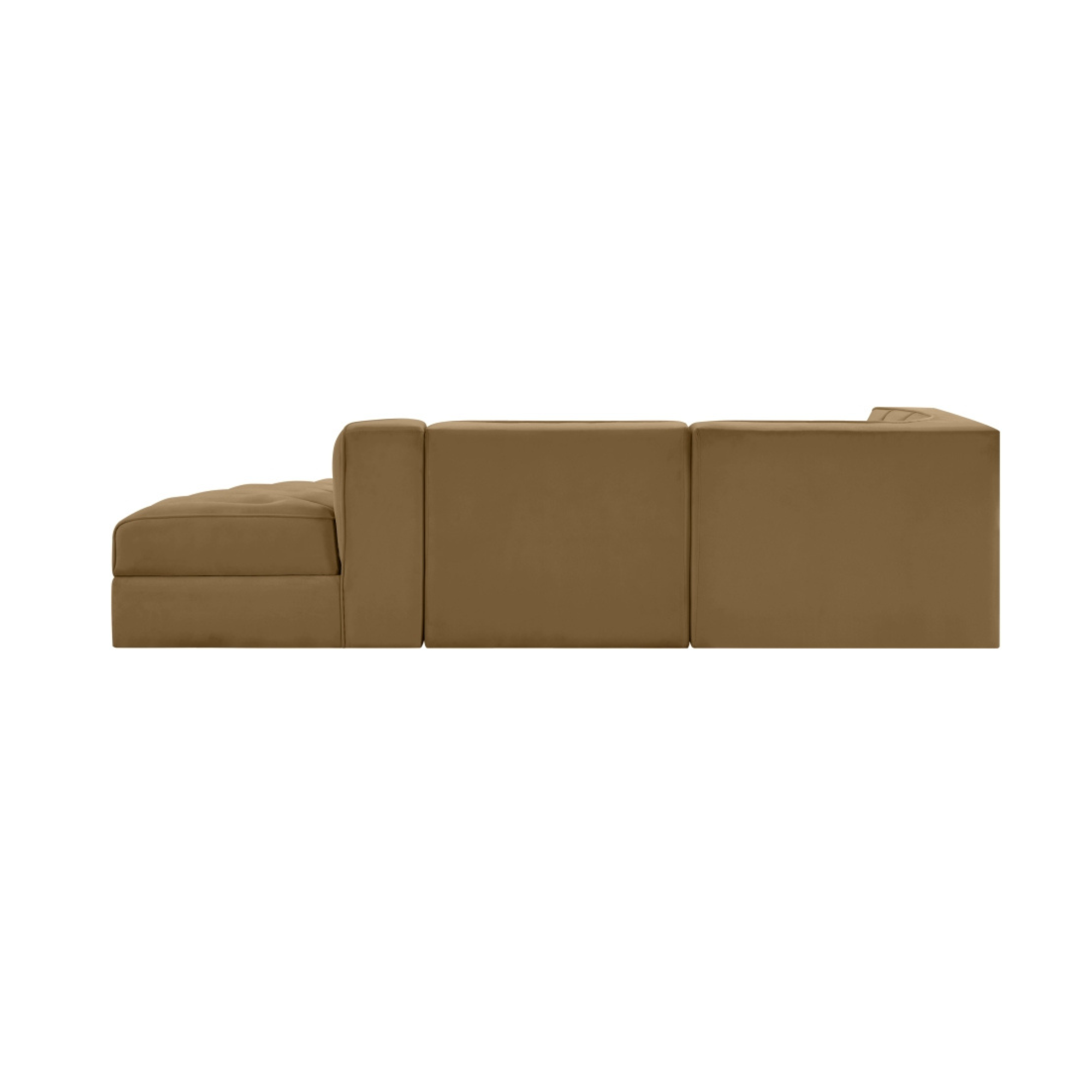 Rumina Velvet 3pc Modular Sectional