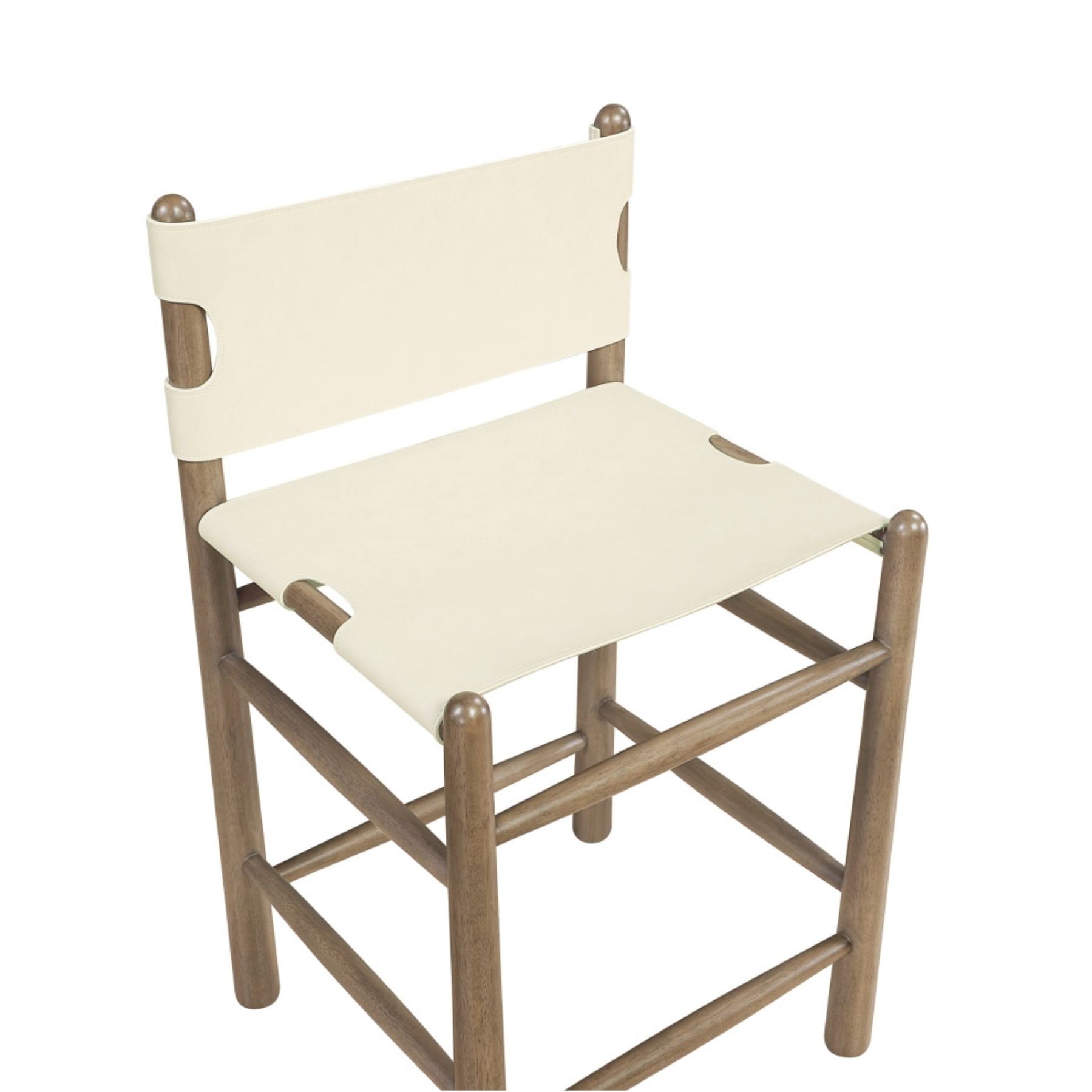 Alma Leather Counter Stool-Bar + Counter Stools-StyleMeGHD