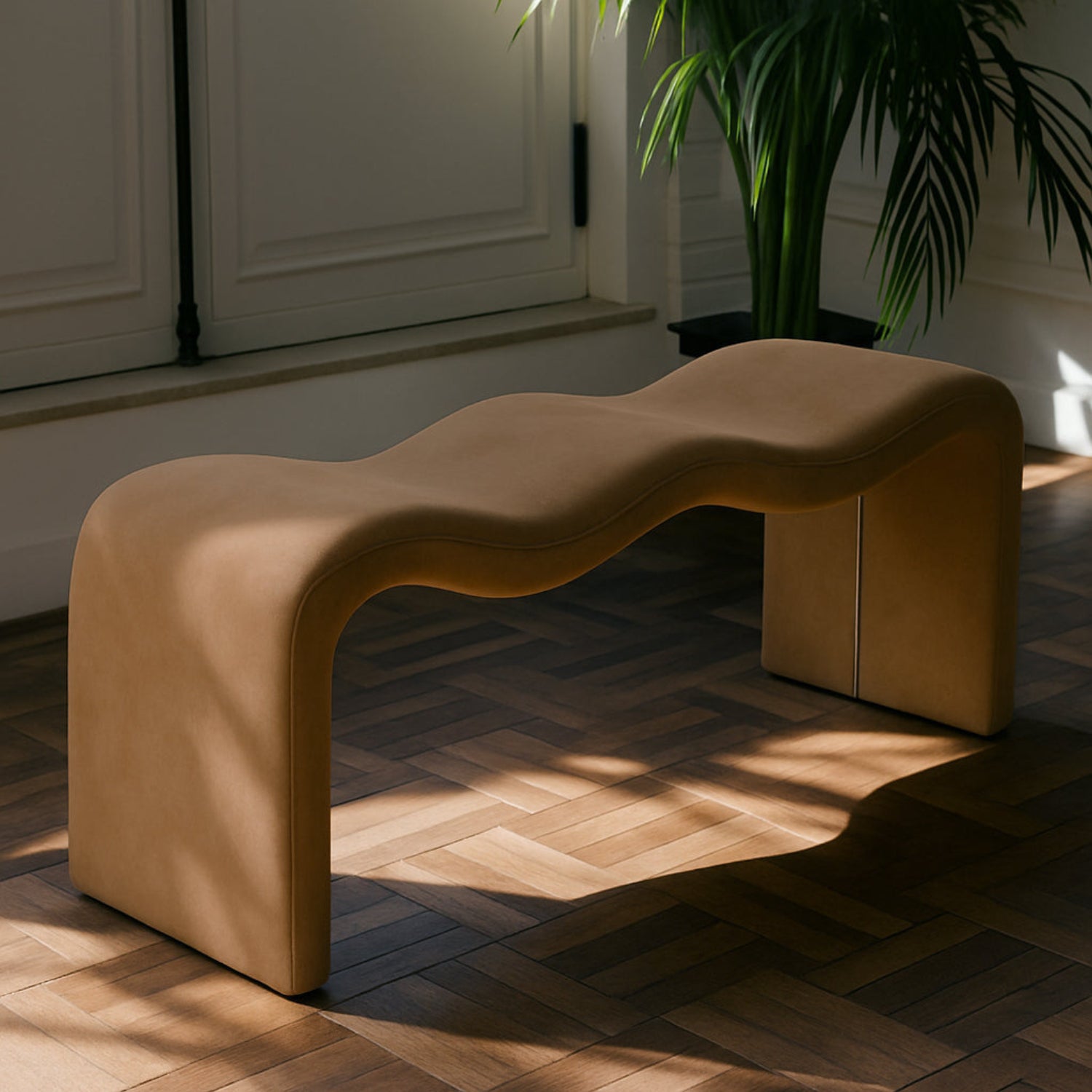 Willa Vegan Leather Bench