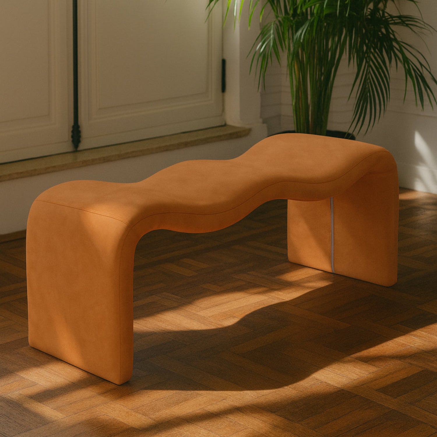 Willa Vegan Leather Bench