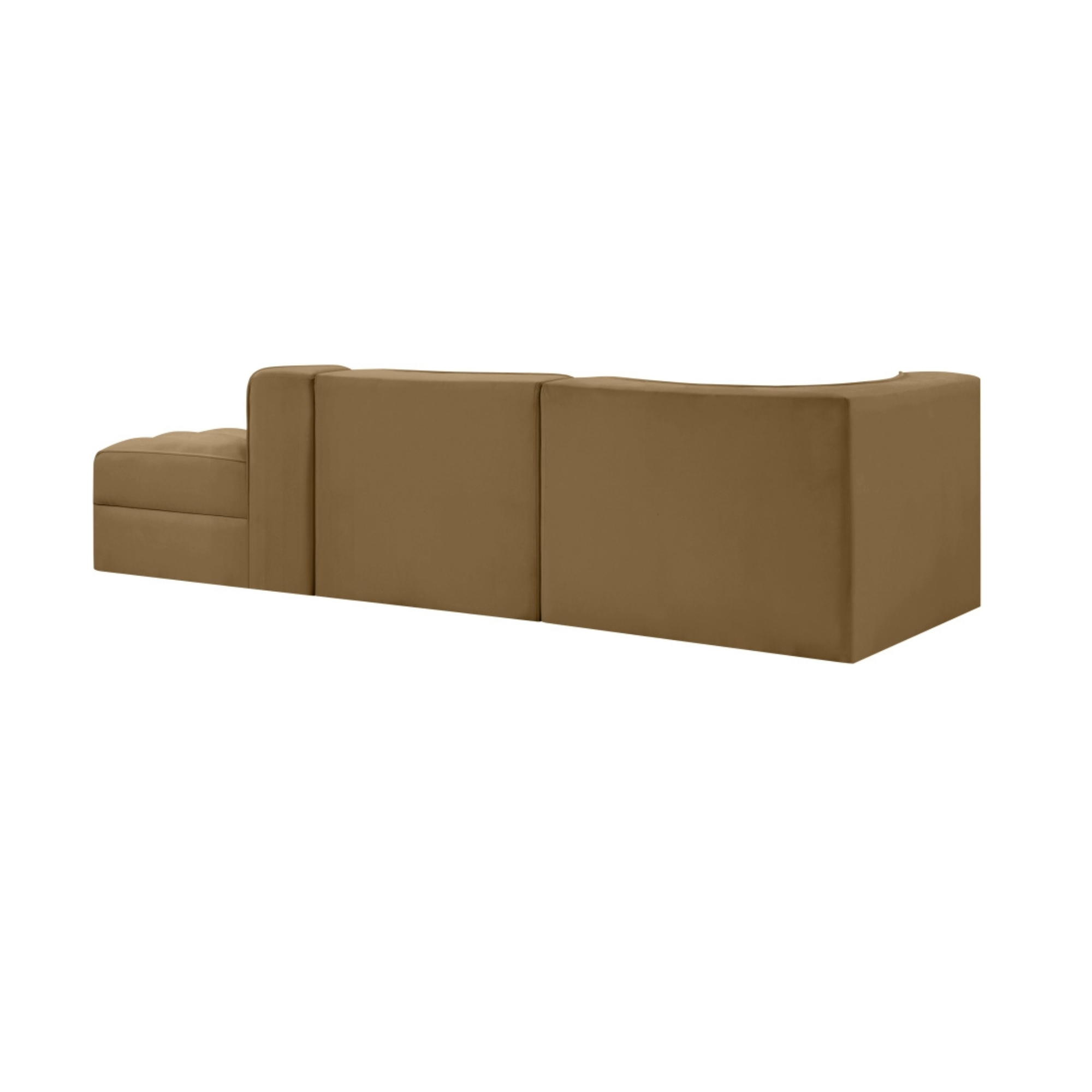 Rumina Velvet 3pc Modular Sectional
