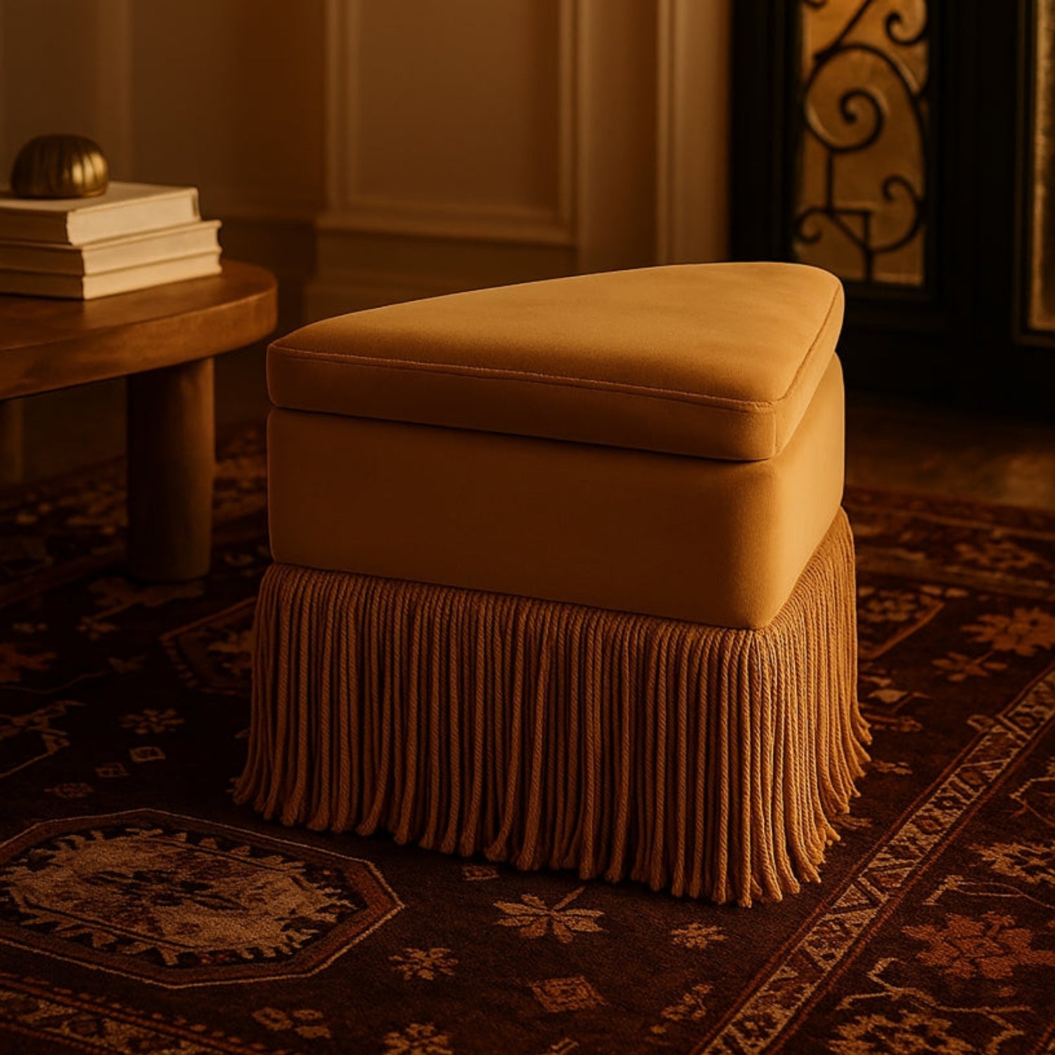 Tivora Fringe Ottoman