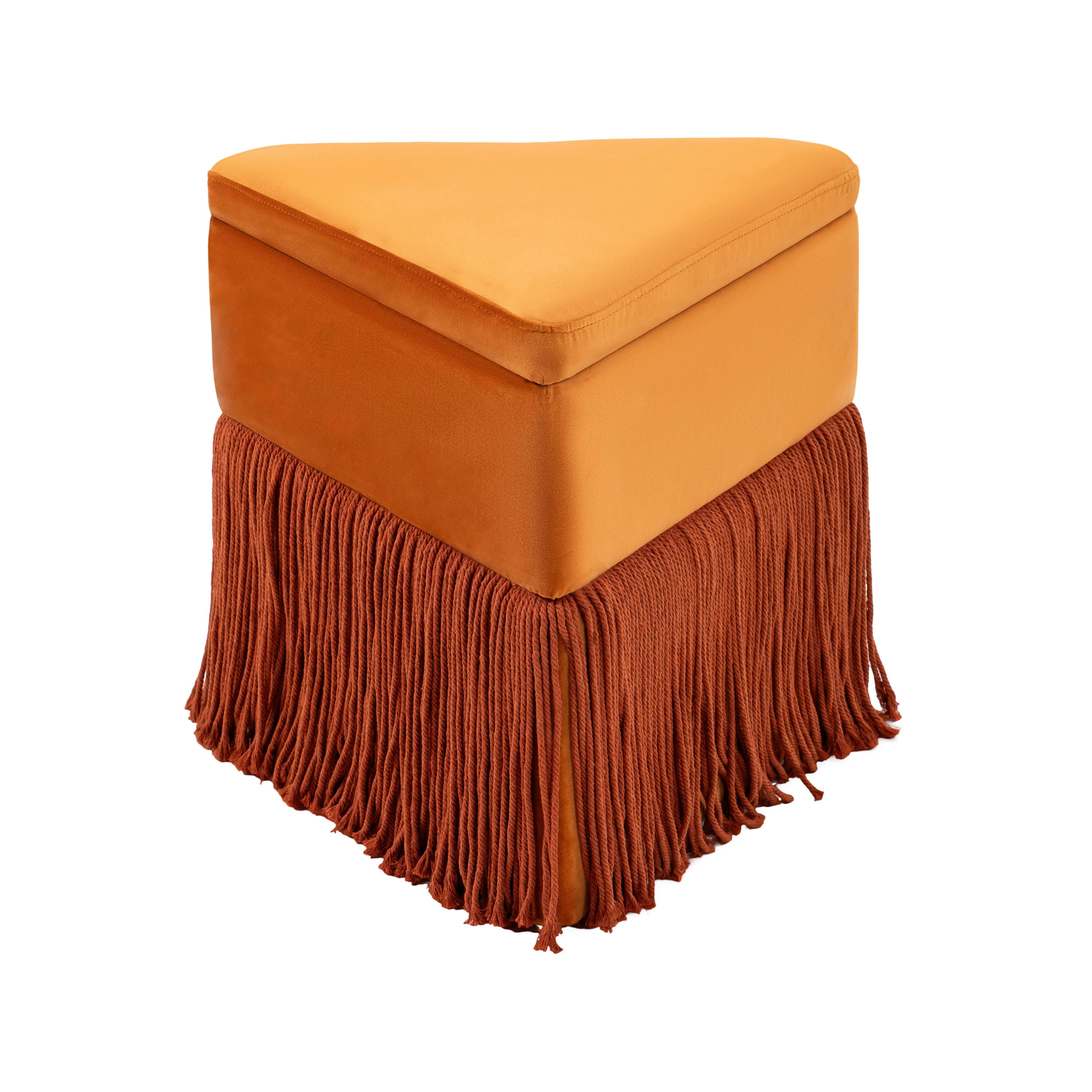 Tivora Fringe Ottoman