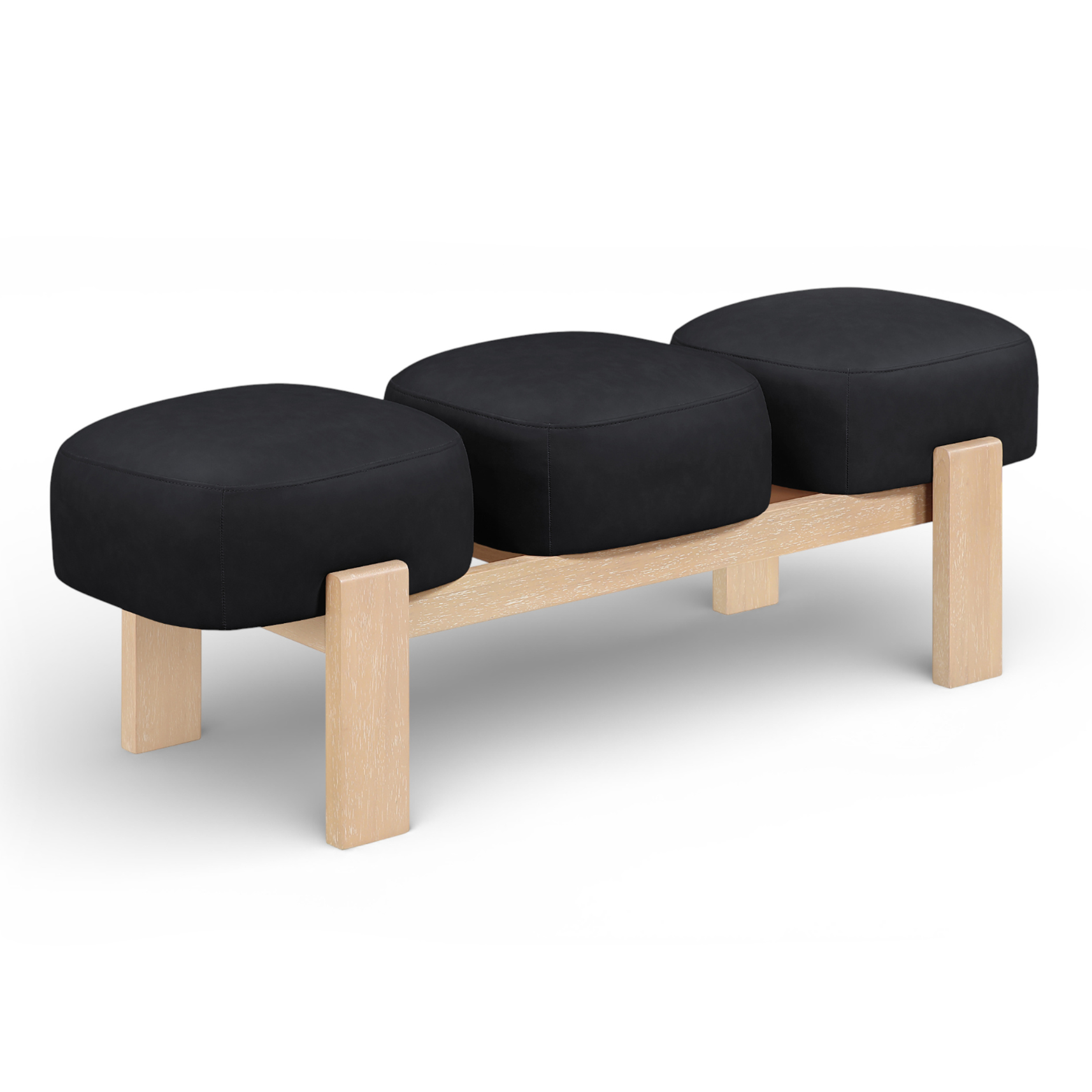 Woodmont Vegan Leather Bench