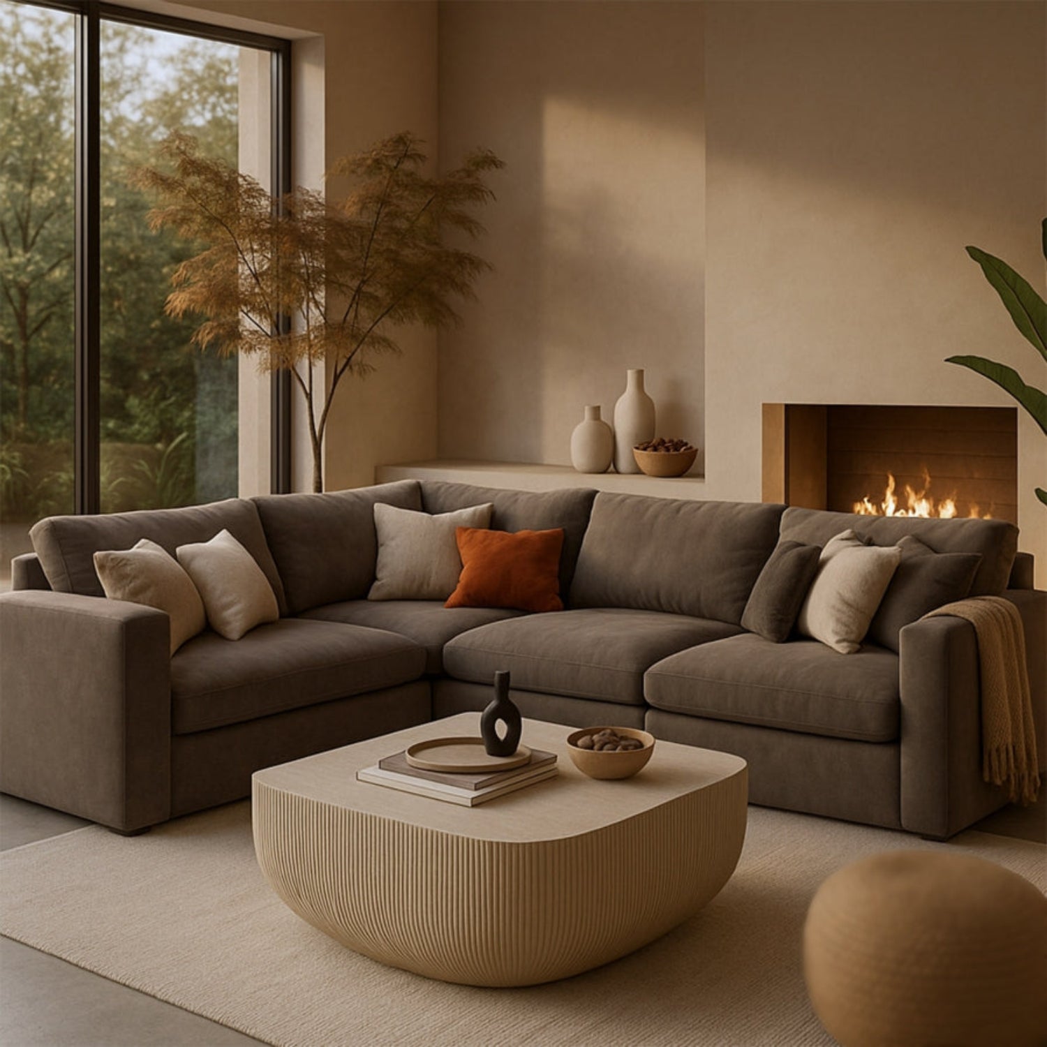 Voss Concrete Coffee Table-Coffee Tables-StyleMeGHD